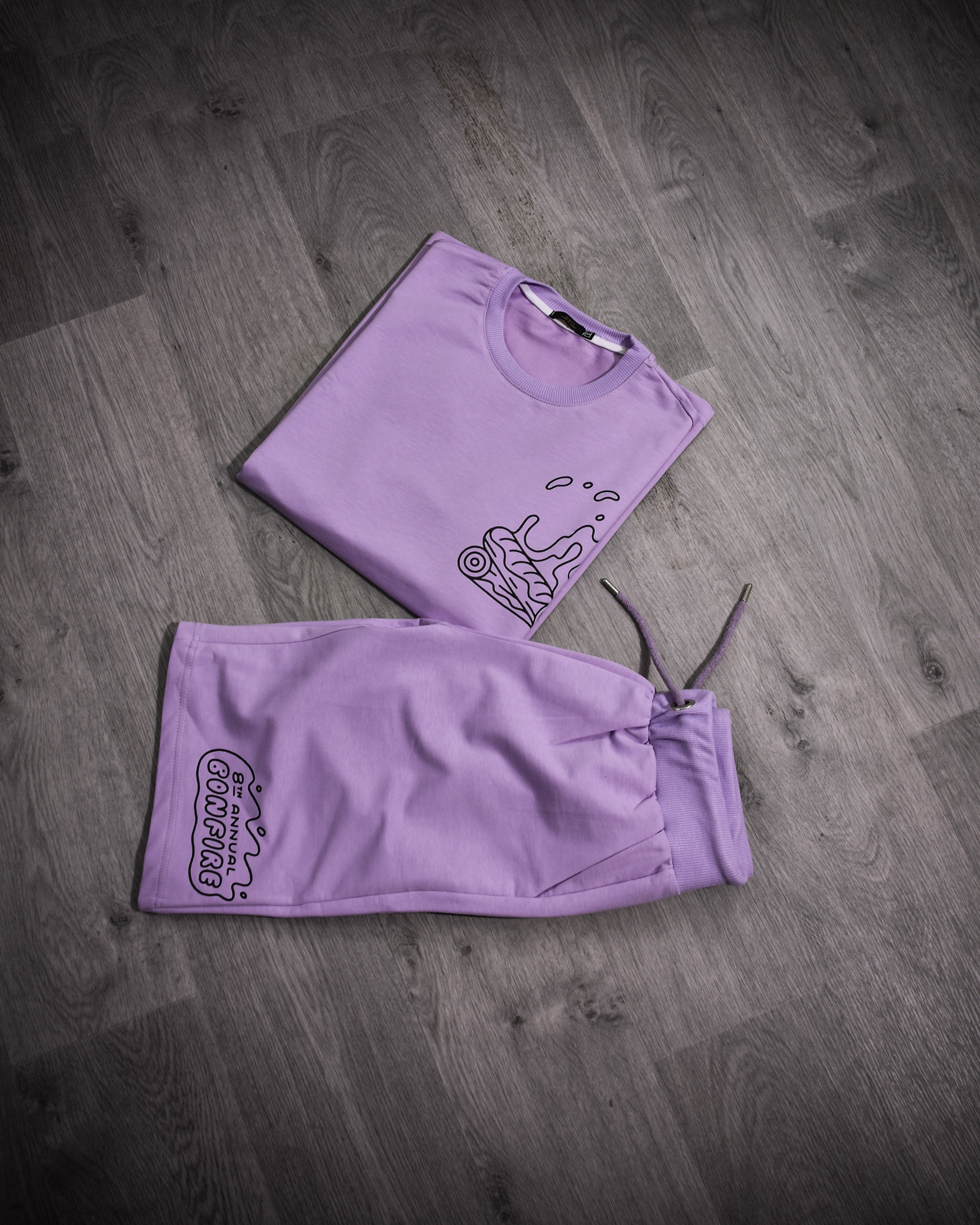 ENSEMBLE VIOLET MOTIF *FLAME*