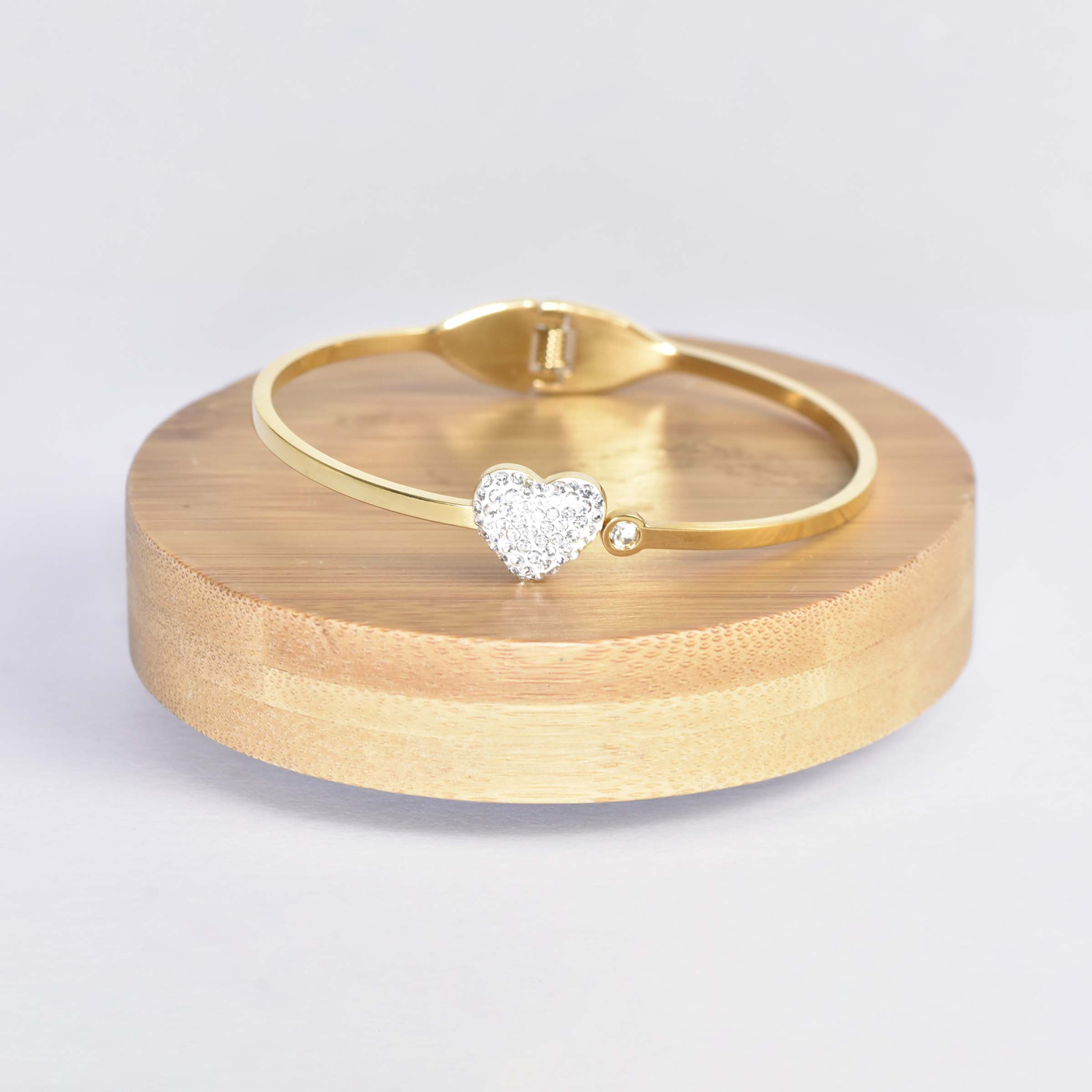 BRACELET COEUR INCRUSTÉ