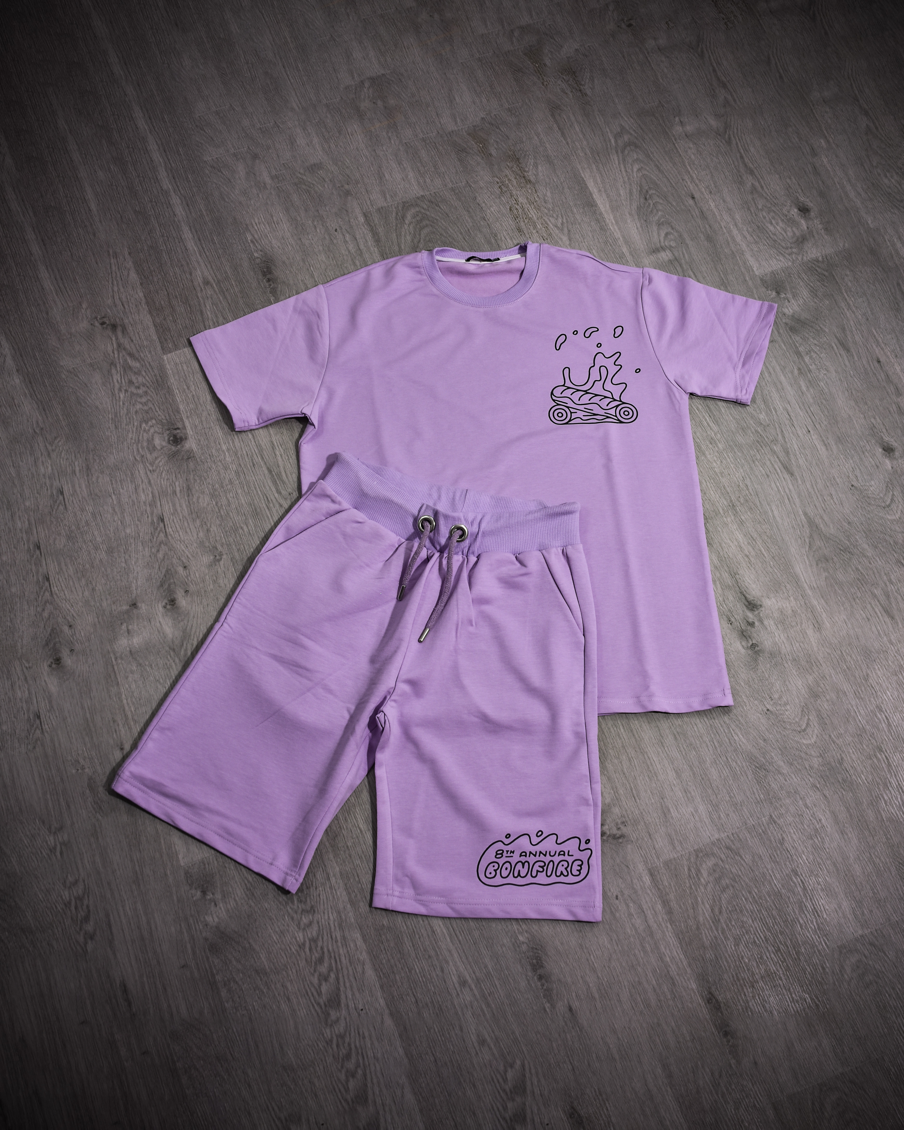 ENSEMBLE VIOLET MOTIF *FLAME*