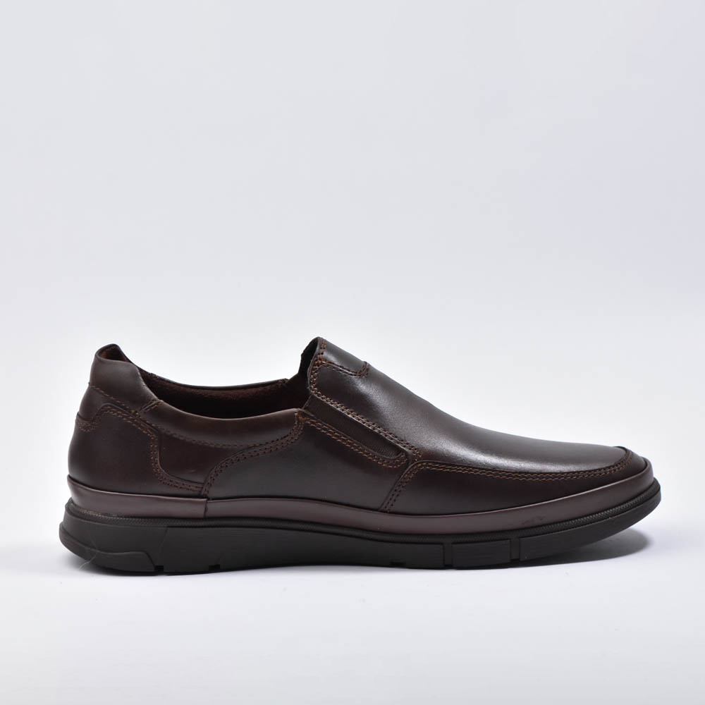 MOCASSINS CUIR MARRON