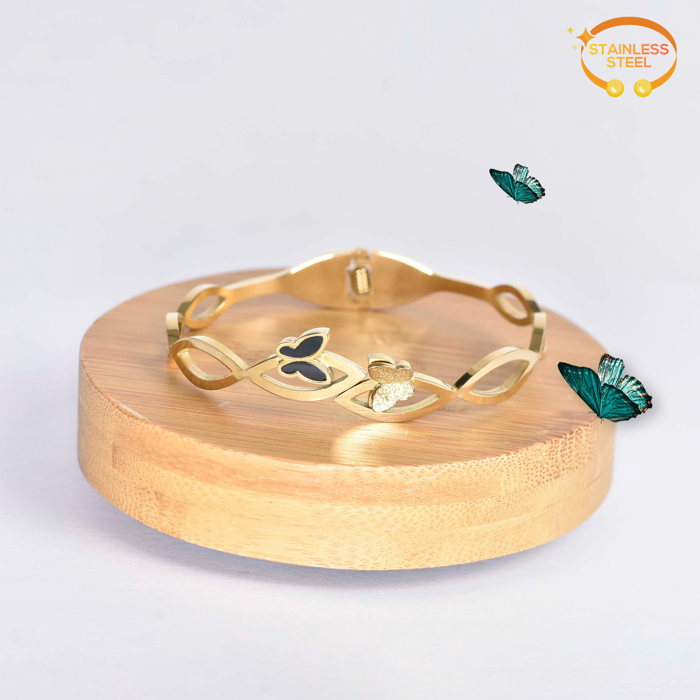 BRACELET 2 PAPILLIONS