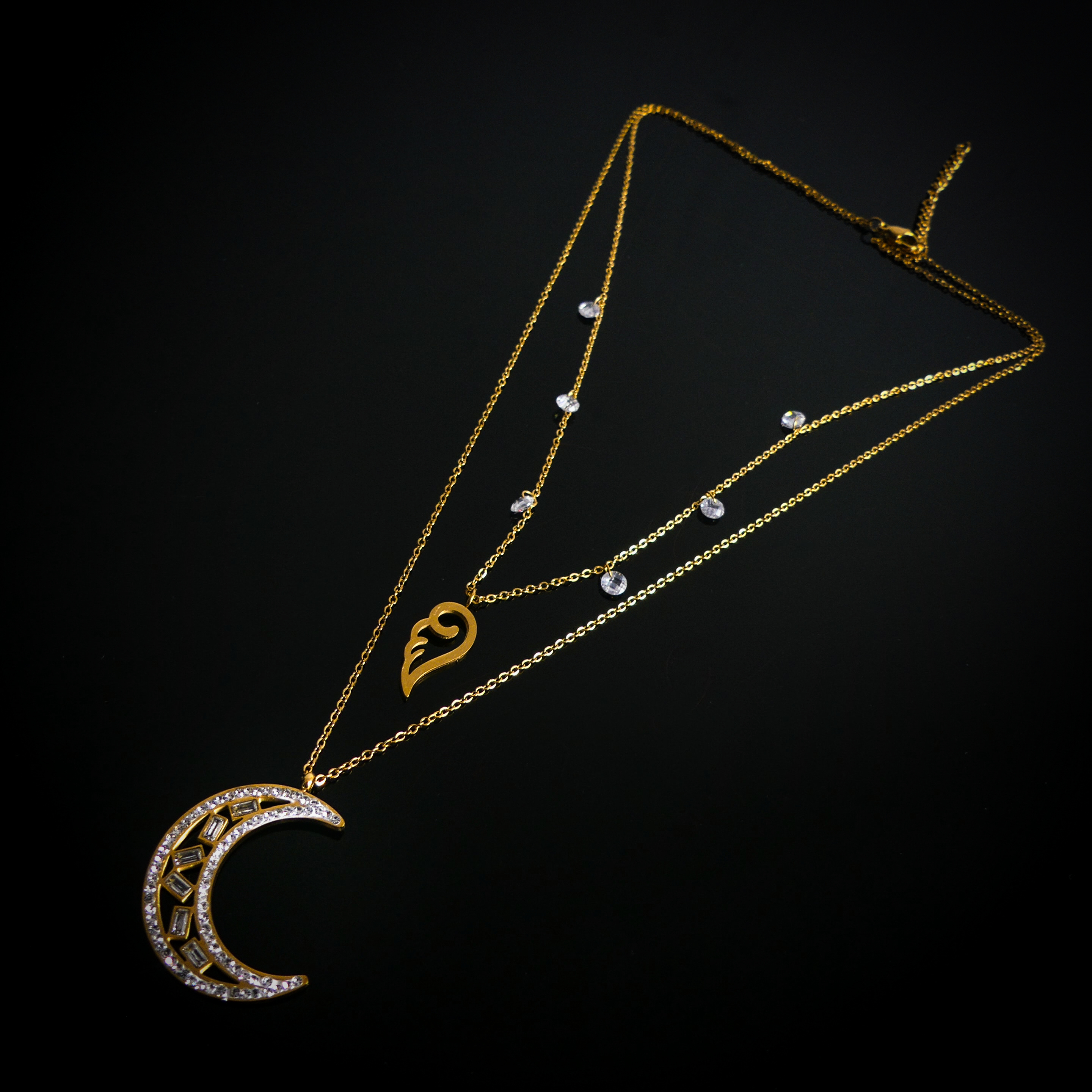 Collier double chaine N°68