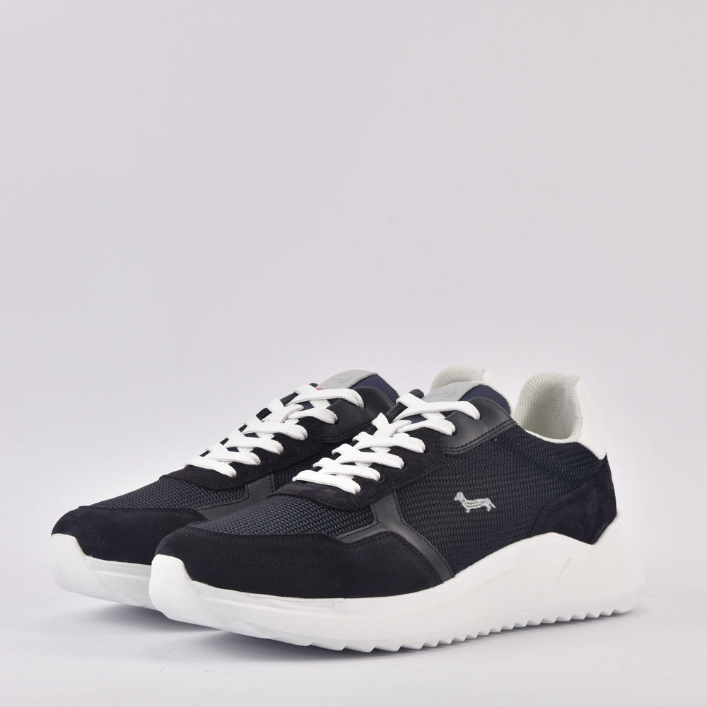 HARMONT AND BLAINE SCARPA UOMO CAMOSCIO  BLU