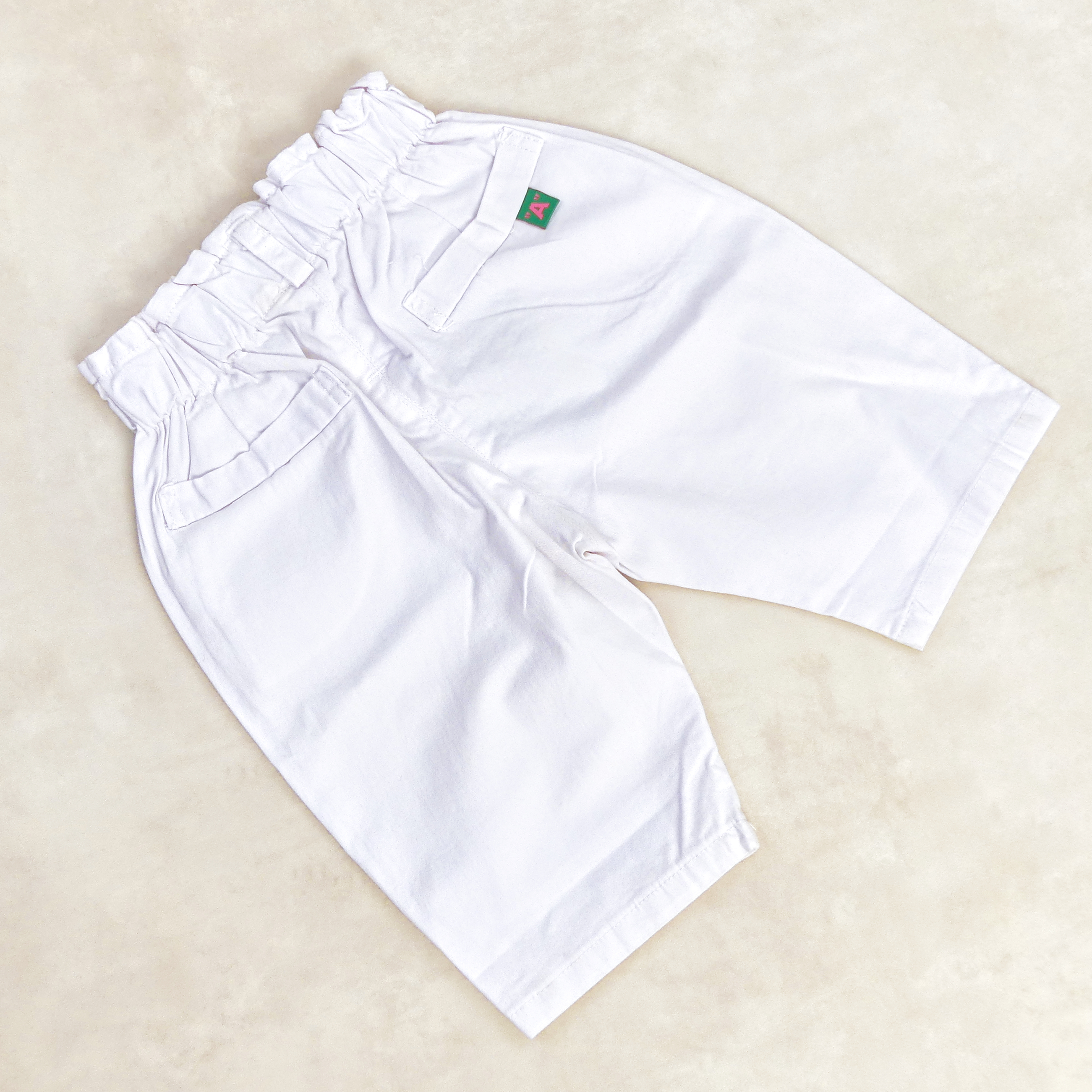 Pantacourt Blanc motif  -A-