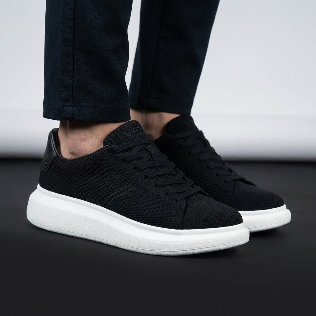 VO7 SHOES ELYSEE KNIT BLACK