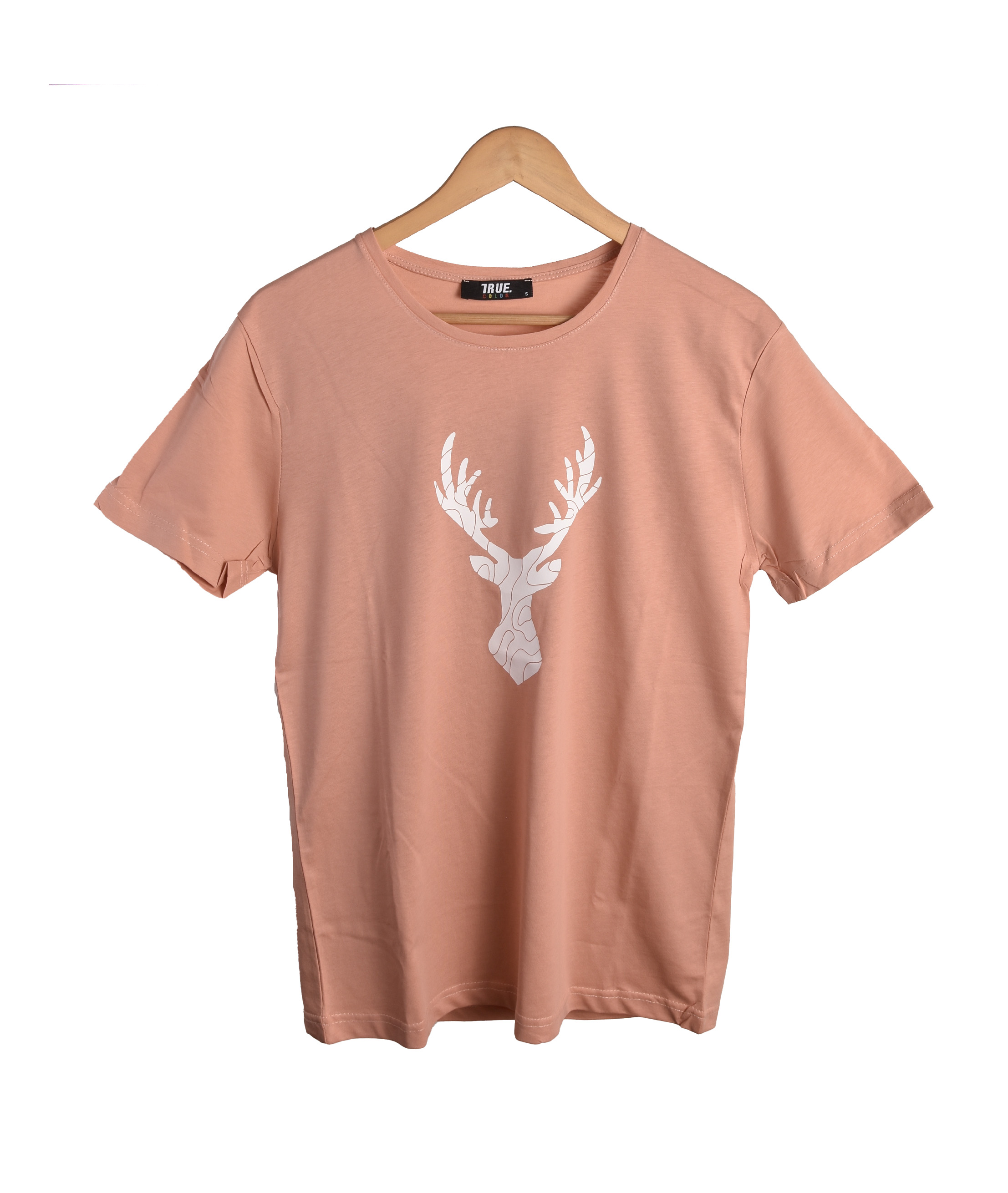 T-shirt SAUMON MOTIF CERF