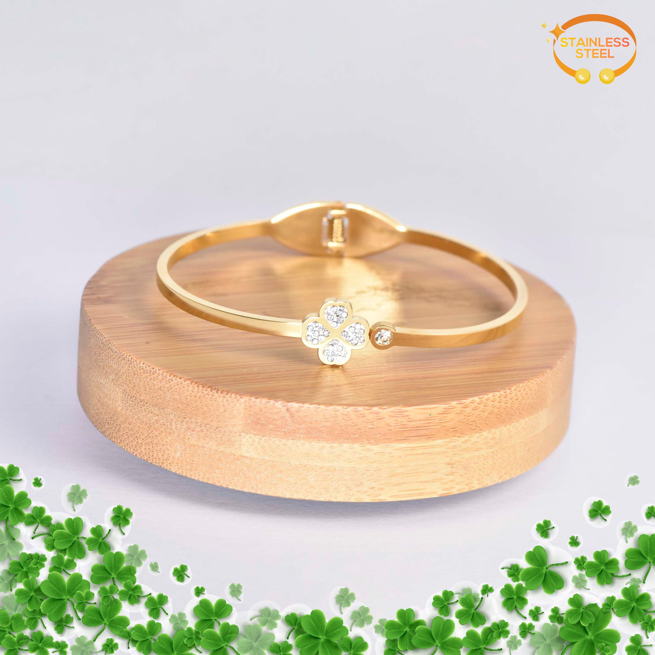 BRACELET TRÈFLE LUNAIRE