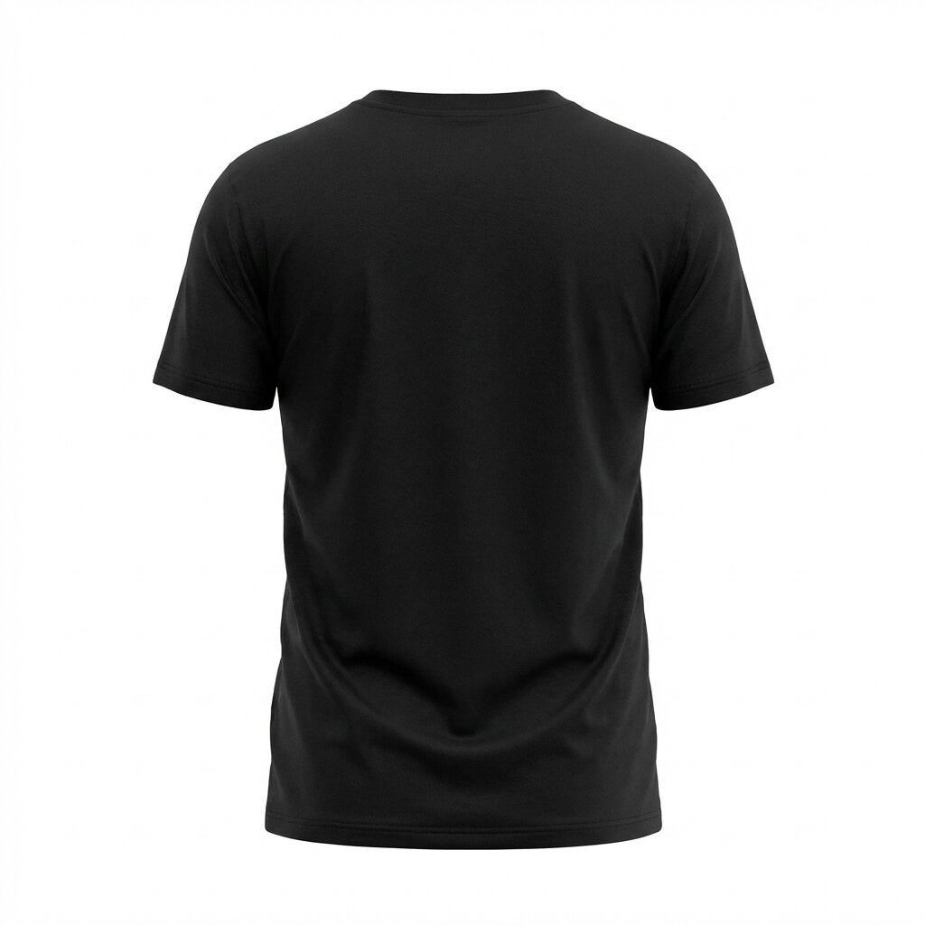 DEPART T-SHIRT HOMME NOIR 100% COTON SIMPLE