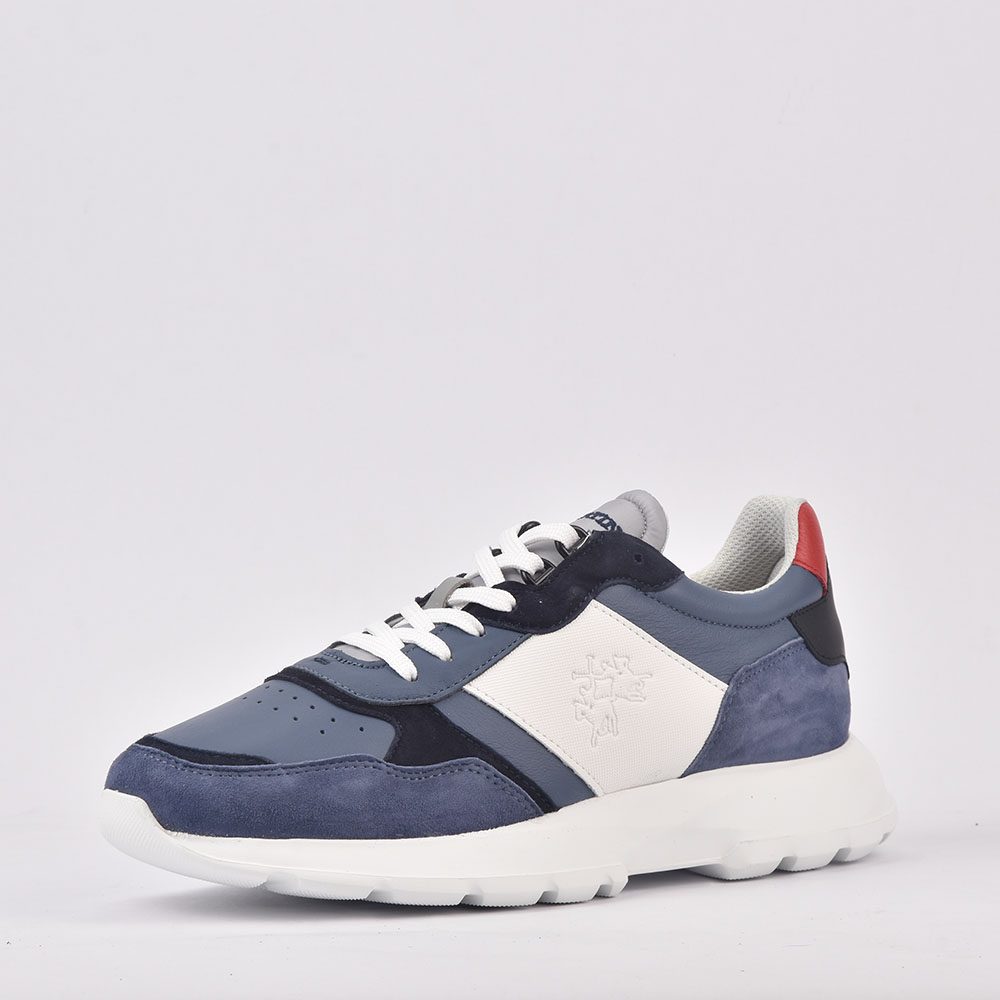 LA MARTINA SCARPA UOMO CAMOSCIO MANILA BLU  BLU  