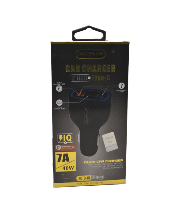 CAR CHARGER TYPE- C .2 USB . 7 A