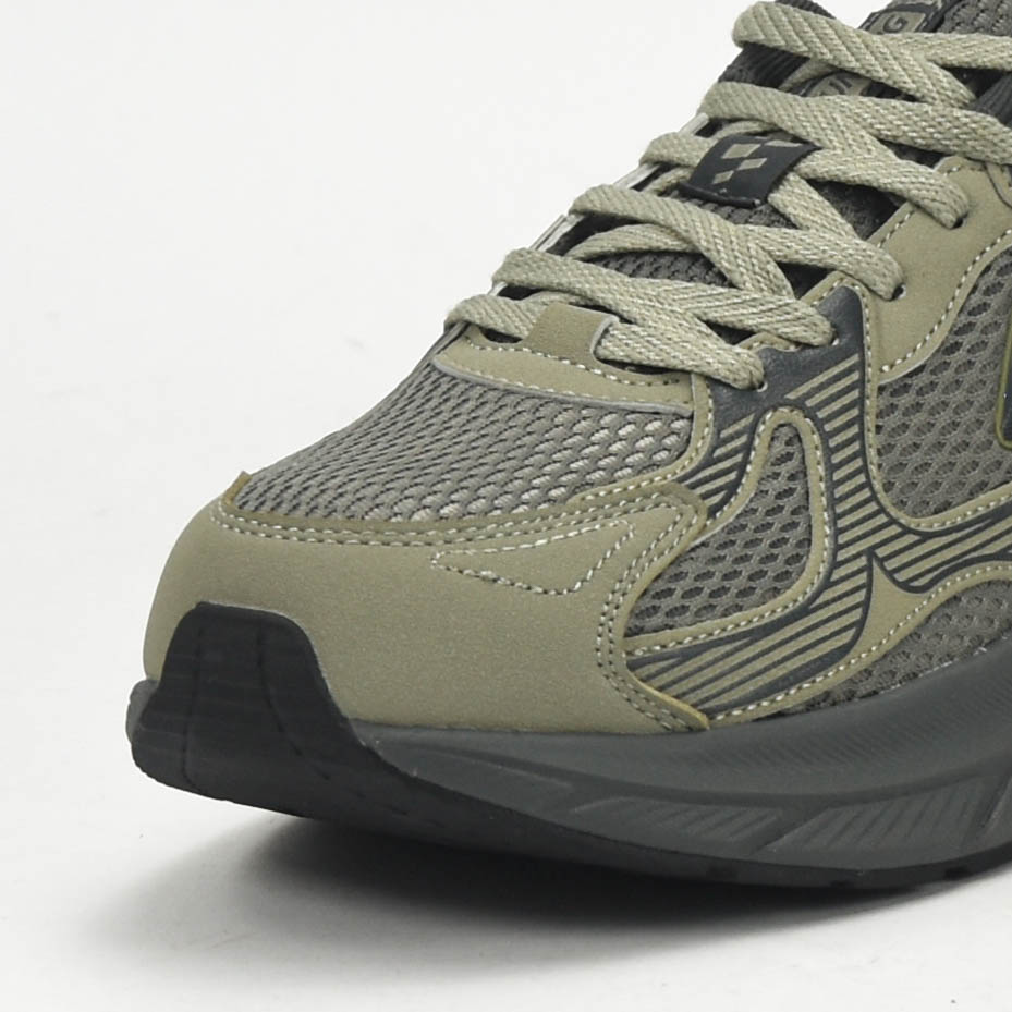 PEAK TRAINING RUNNING SHOES-ASPHALT GREEN/MAGNETIC GREY