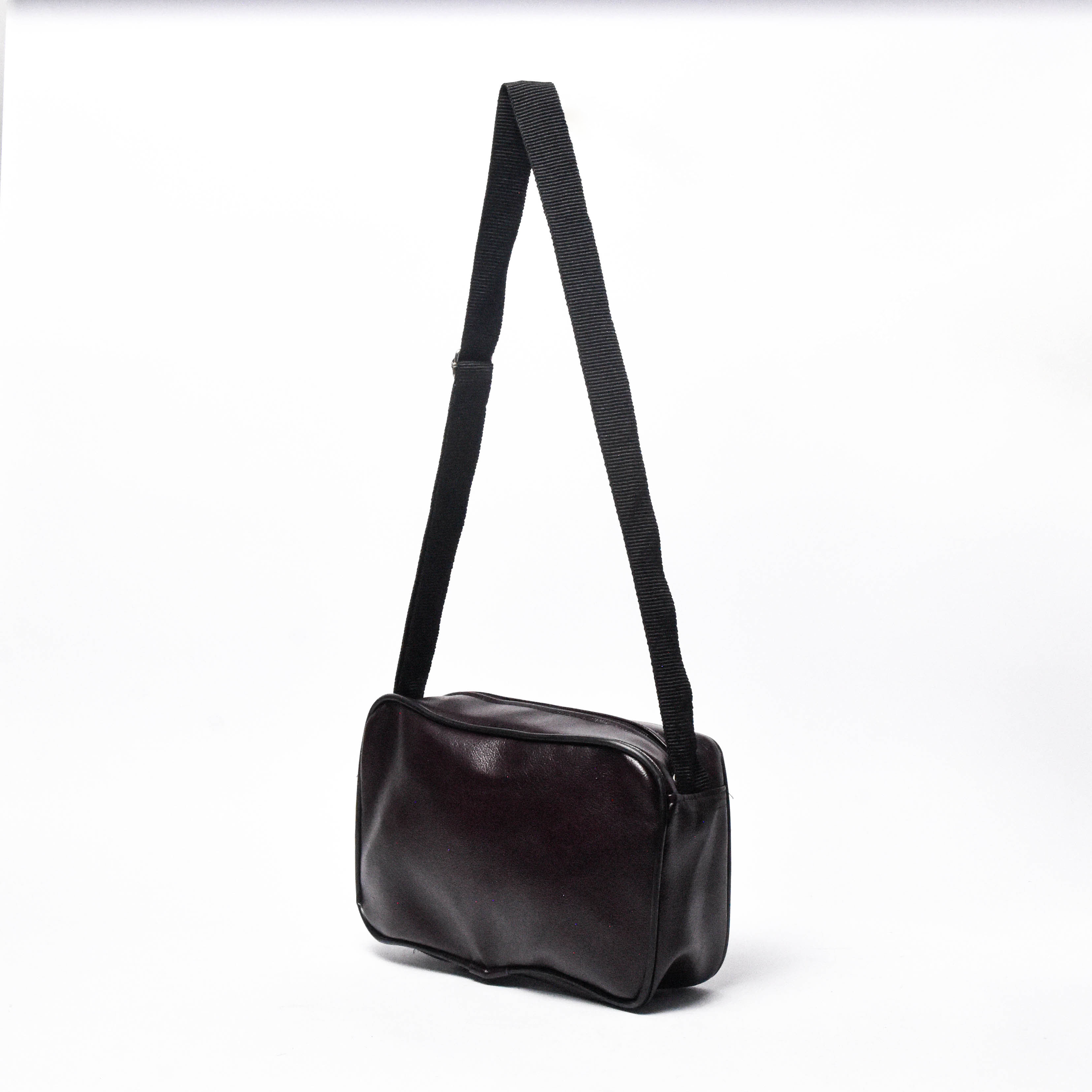 Sac Bandoulière Urbain en Simili Cuir Rouge terre brûlée