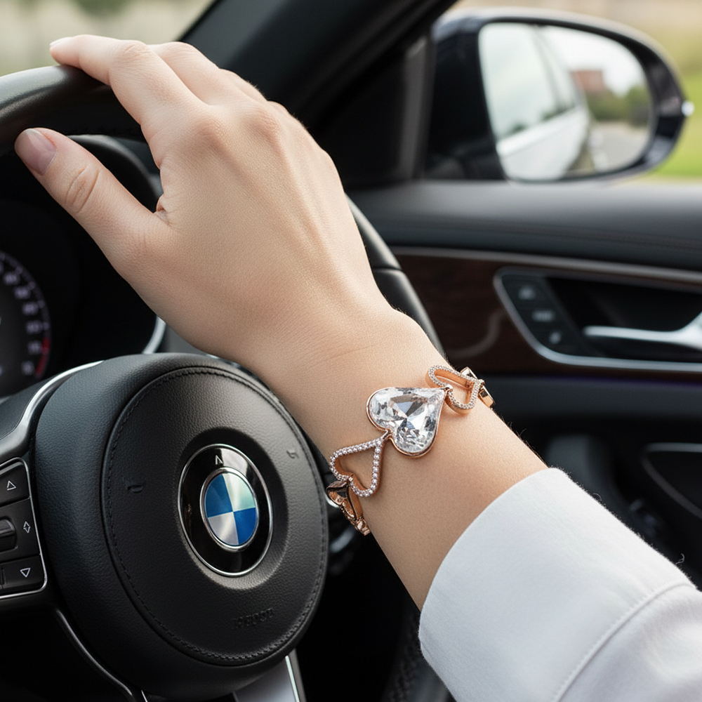 Bracelet cœur blanc