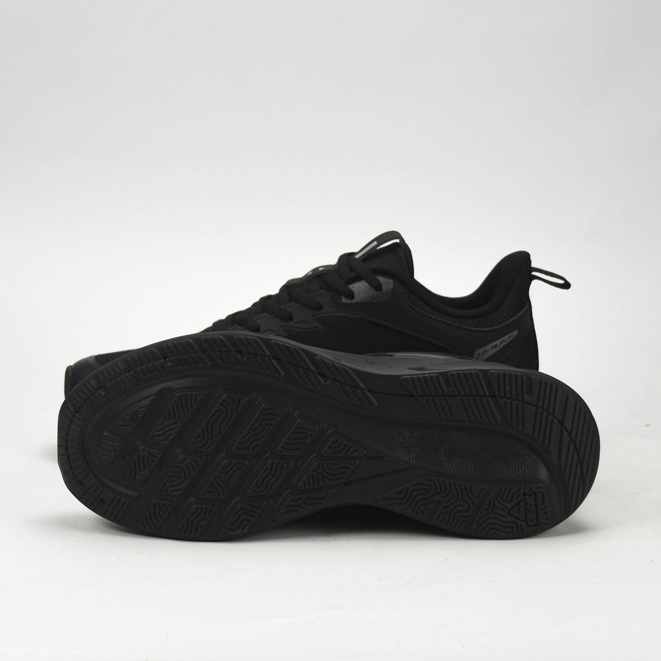 PEAK TRAINING RUNNING SHOES-ALL BLACK