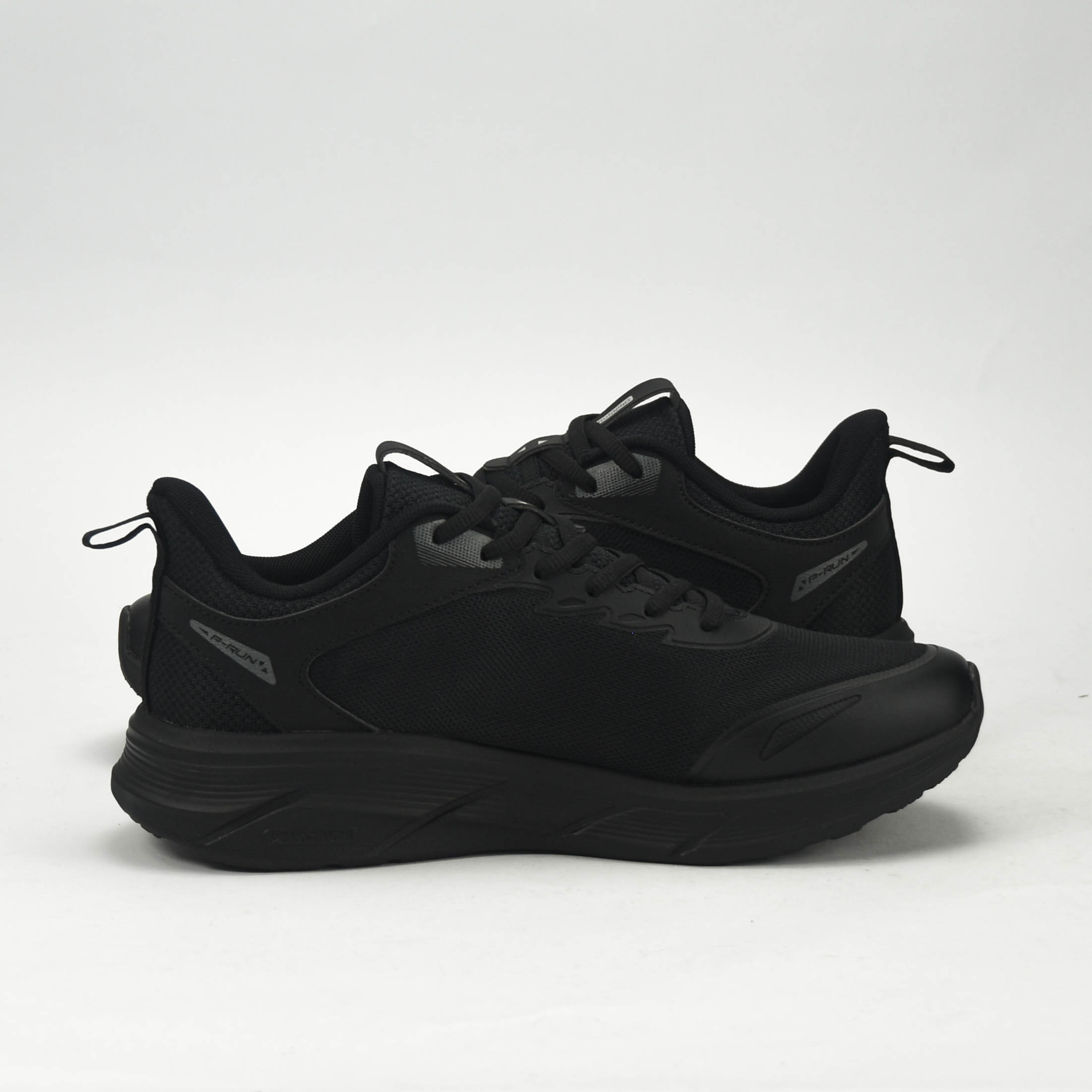 PEAK TRAINING RUNNING SHOES-ALL BLACK