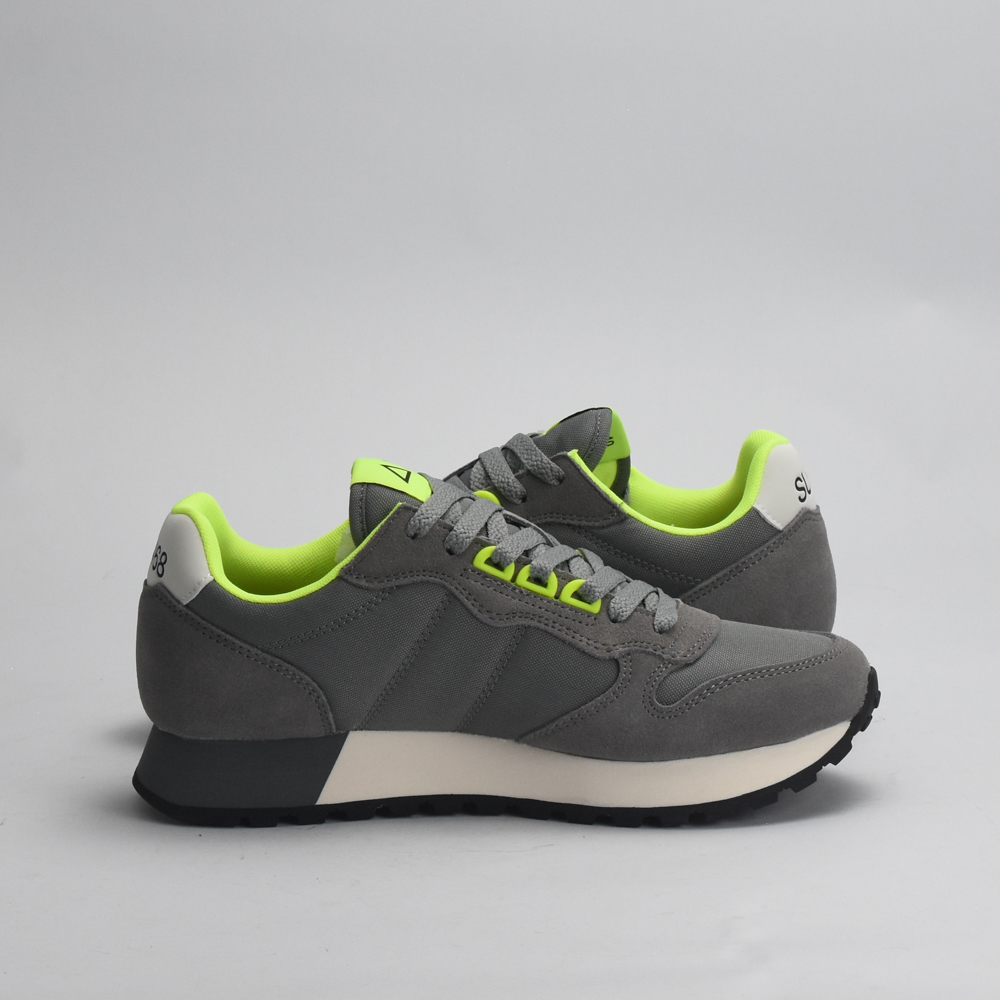 BASKET SUN68 JAKI FLUO 34 GRIGIO MEDIO