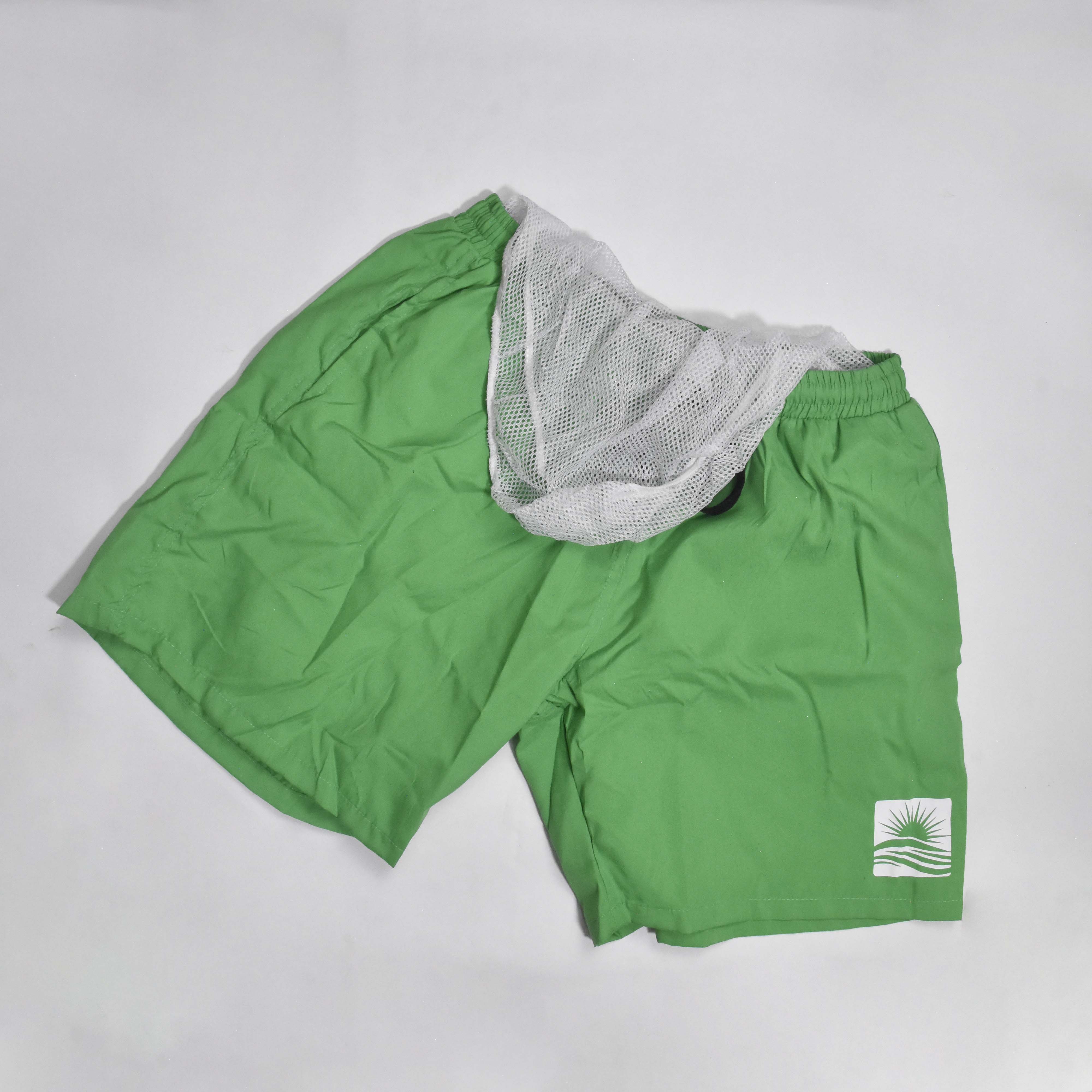 SHORT VERT MOTIF SOLEIL 