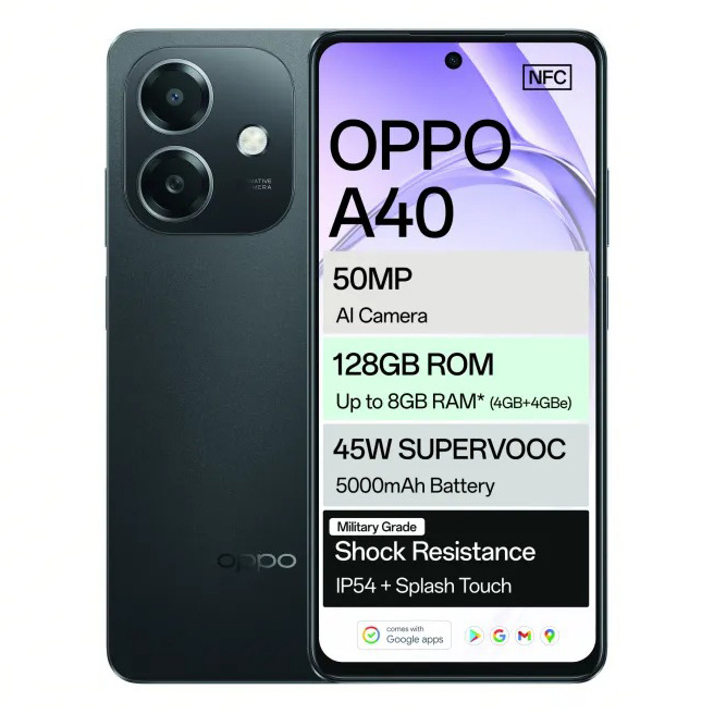 OPPO A40 4/128GB Sparkle Black