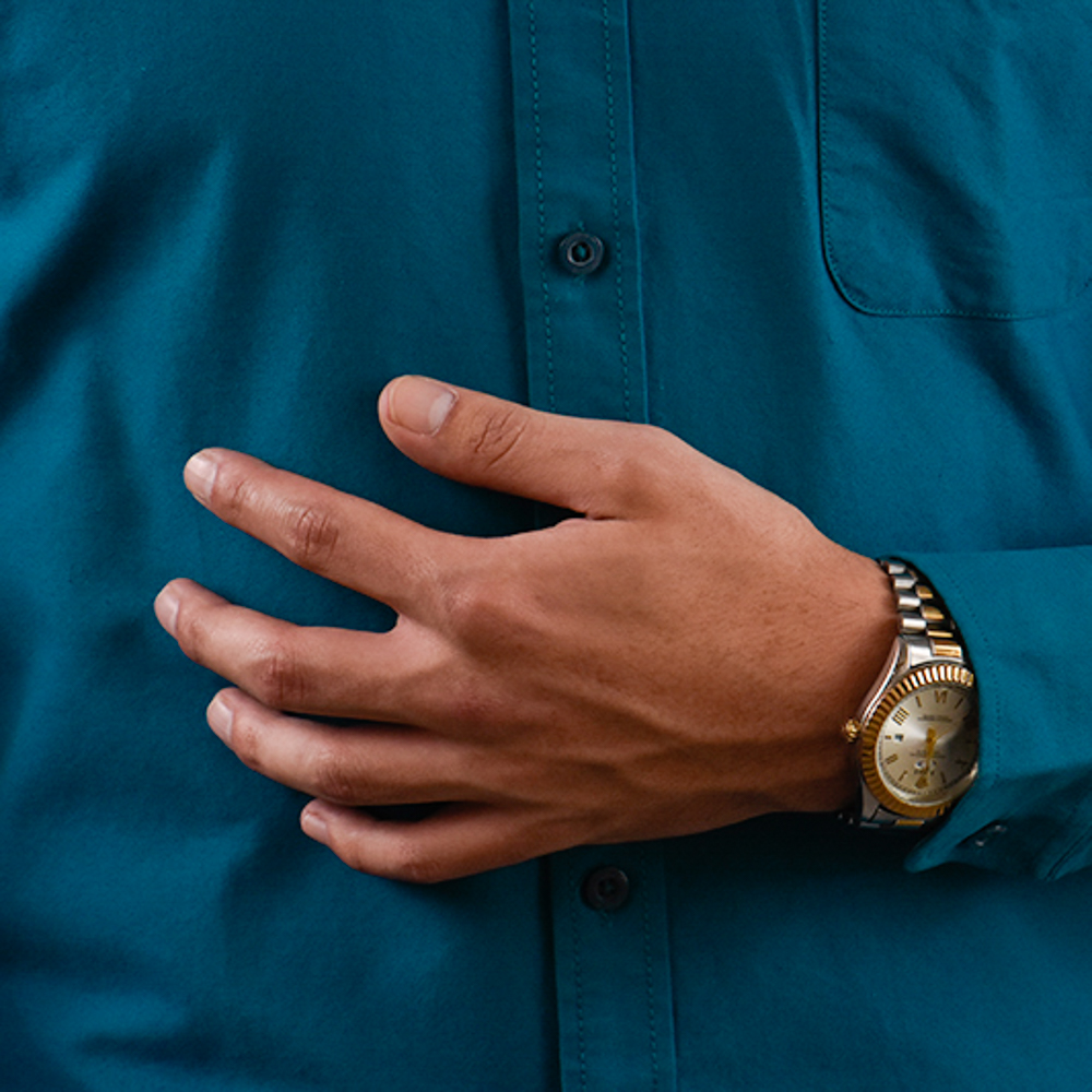 CHEMISE Bleu Pétrole