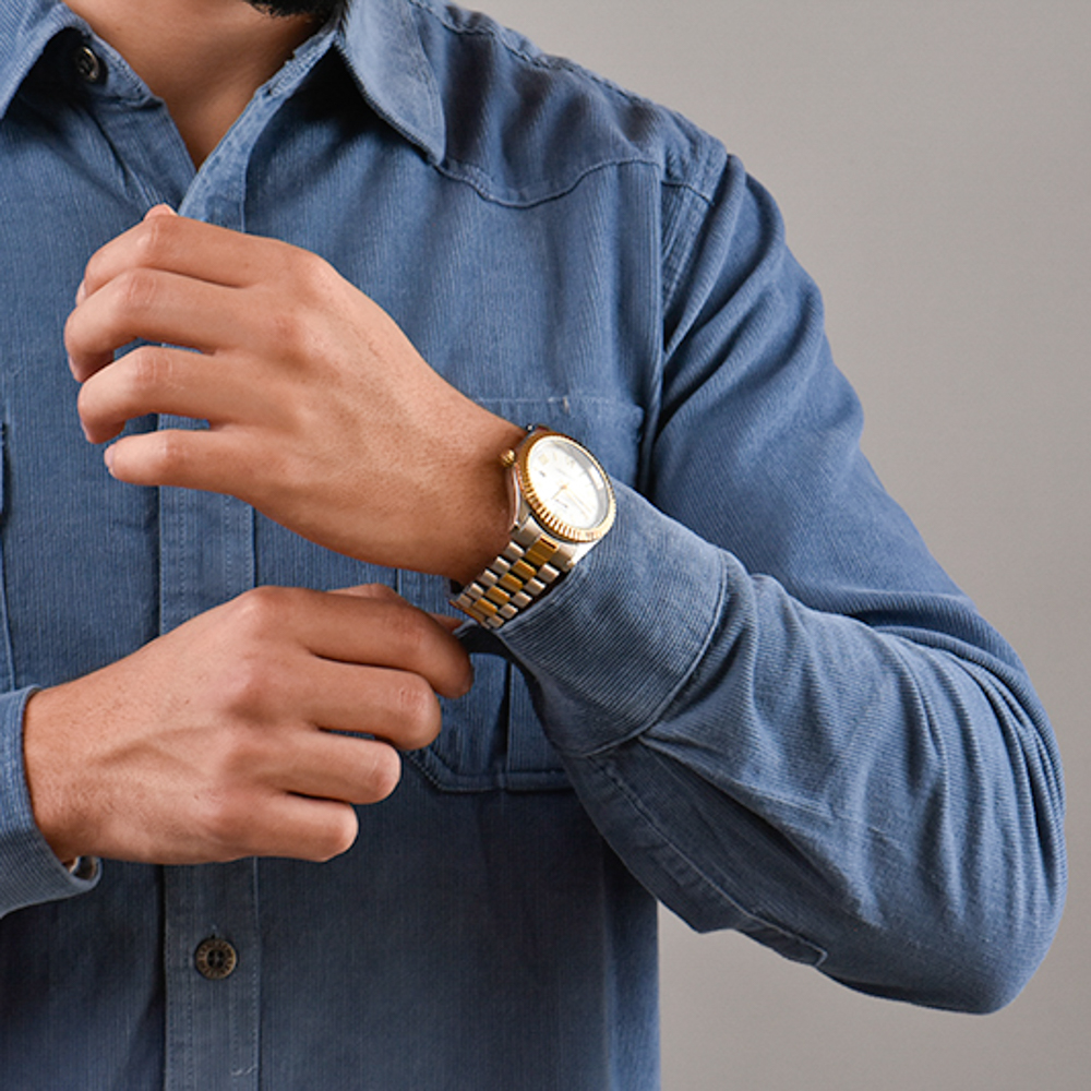 CHEMISE denim léger Bleu