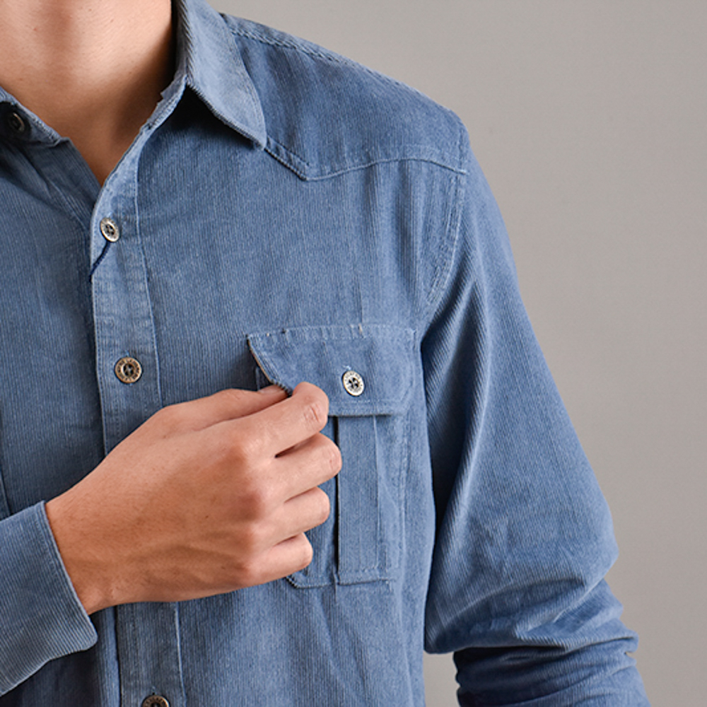 CHEMISE denim léger Bleu