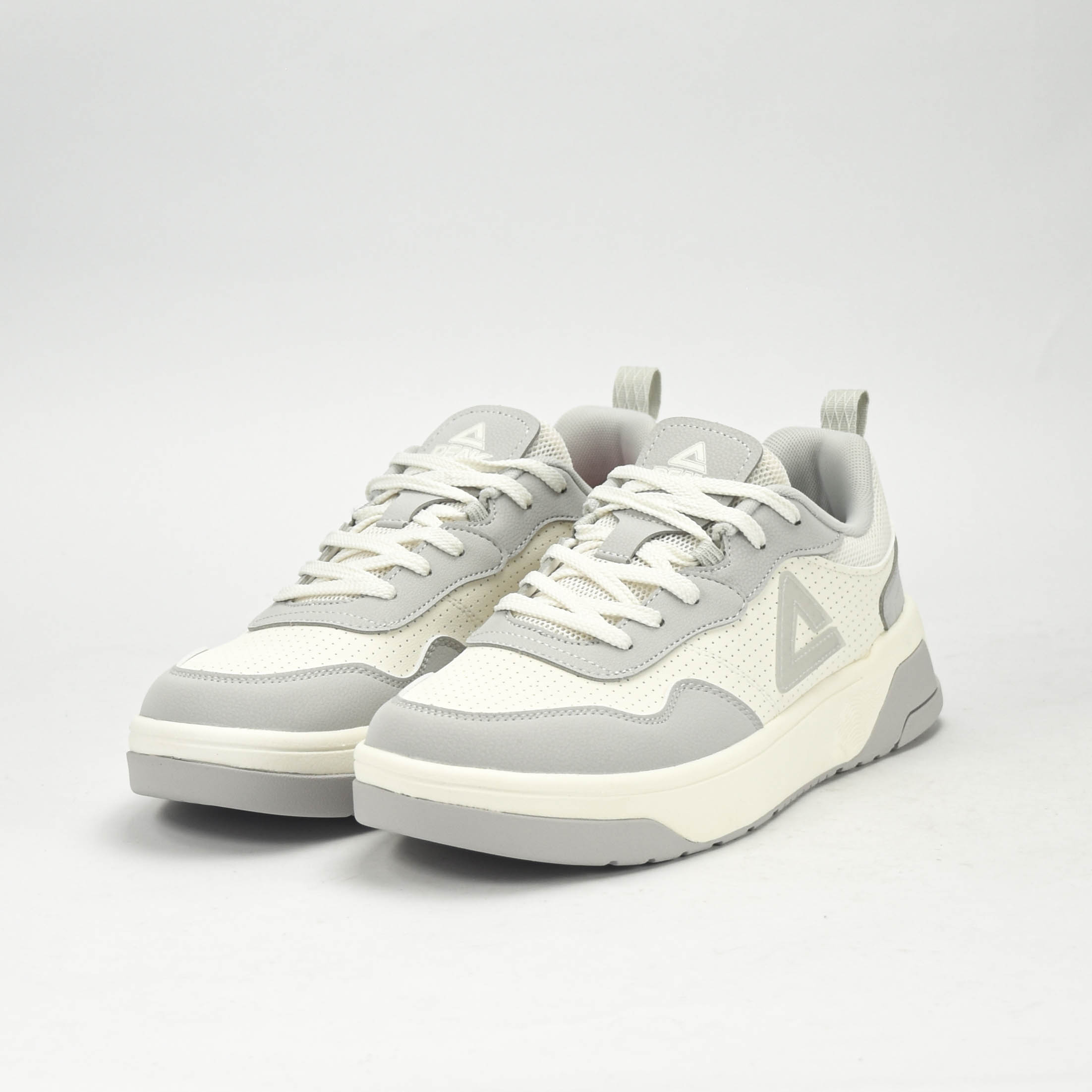 PEAK SPORTS SHOES-WHITE/GREY