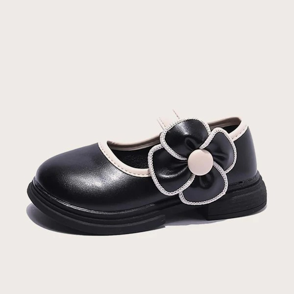 Chaussures plates Mary Jane Noir