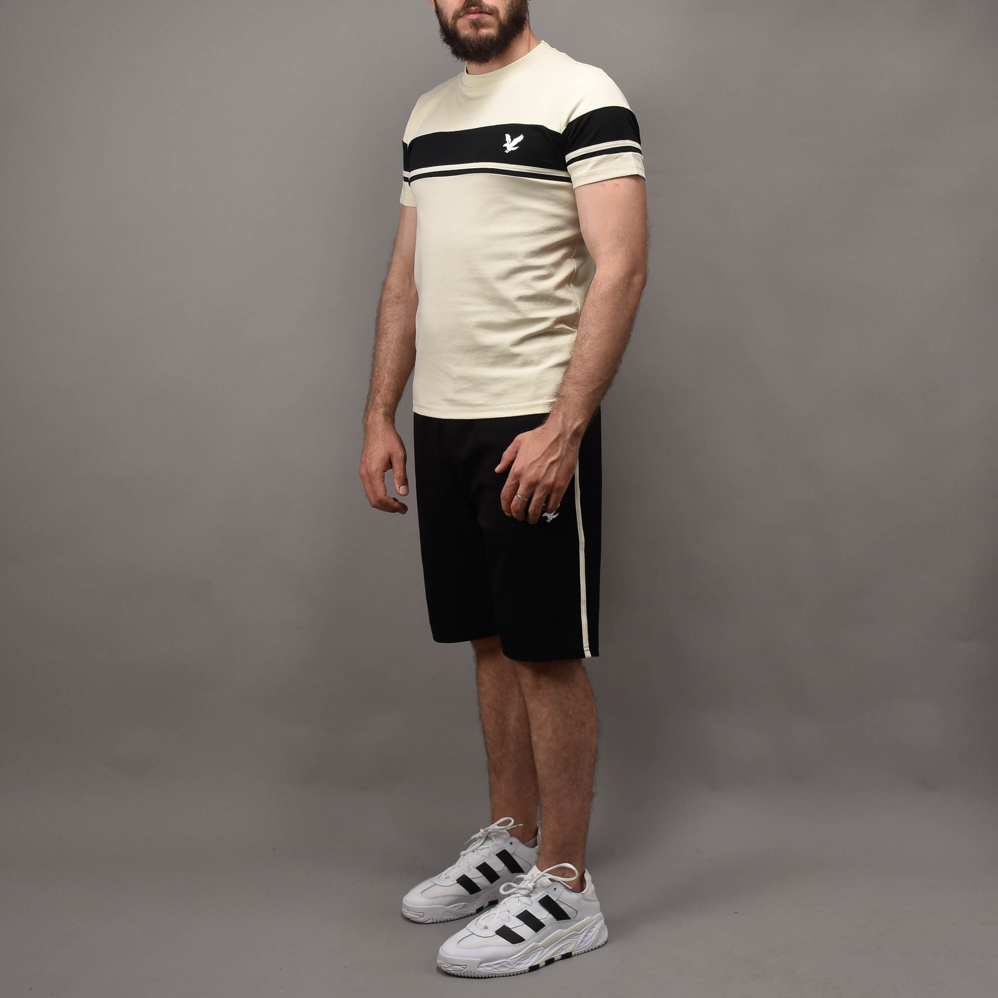 ENSEMBLE EAGLE BLANC CASSÉ NOIR