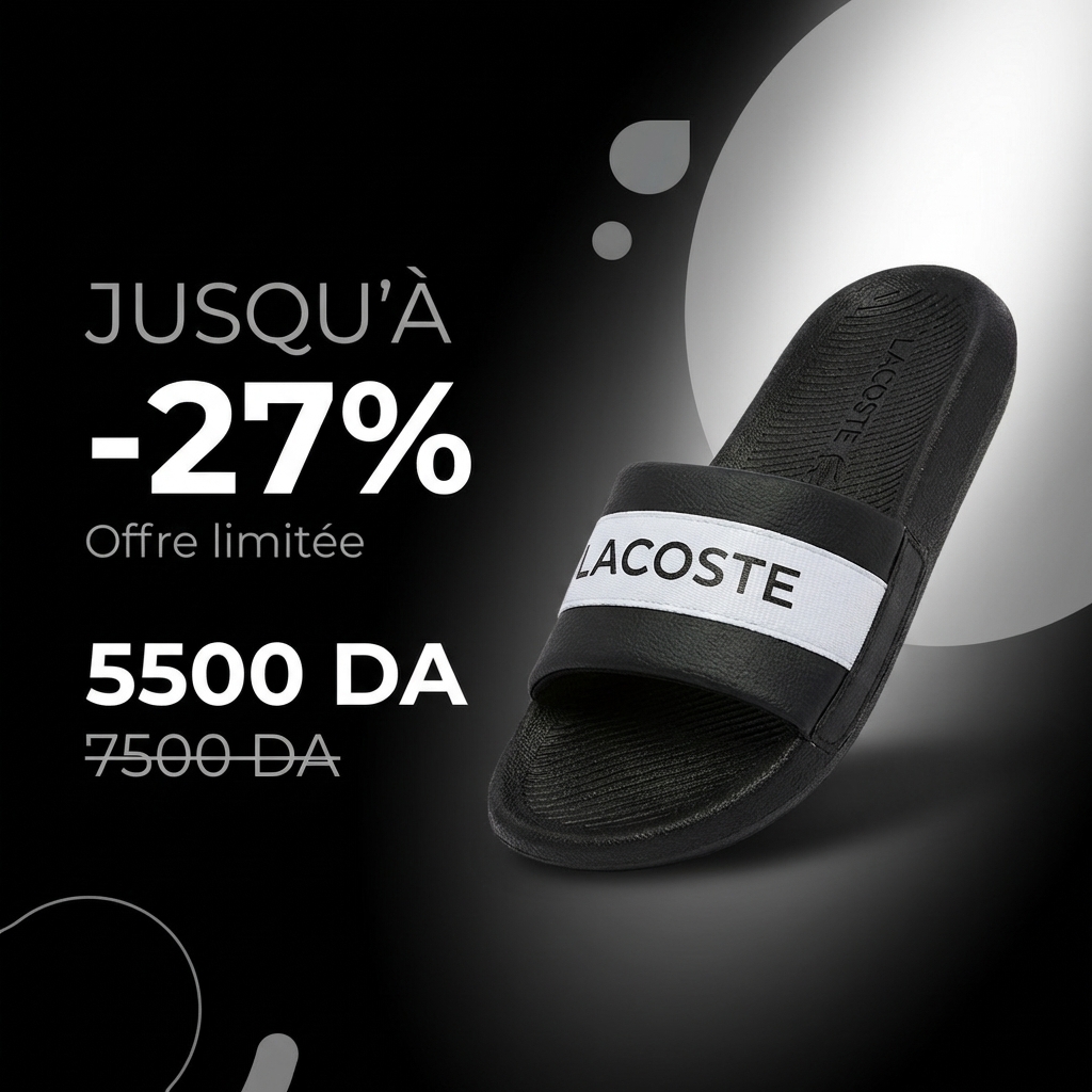 LACOSTE CROCO SLIDE