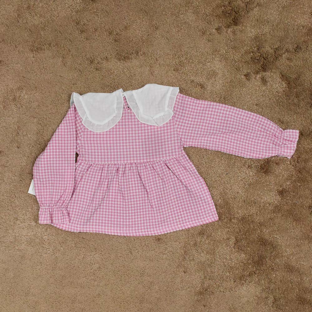 ENSEMBLE 2 pcs rose a carreaux