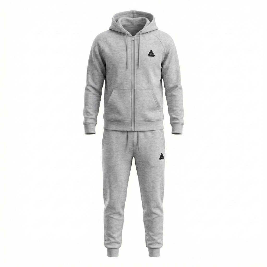 PEAK KNITTED TRACKSUIT LT.GREY