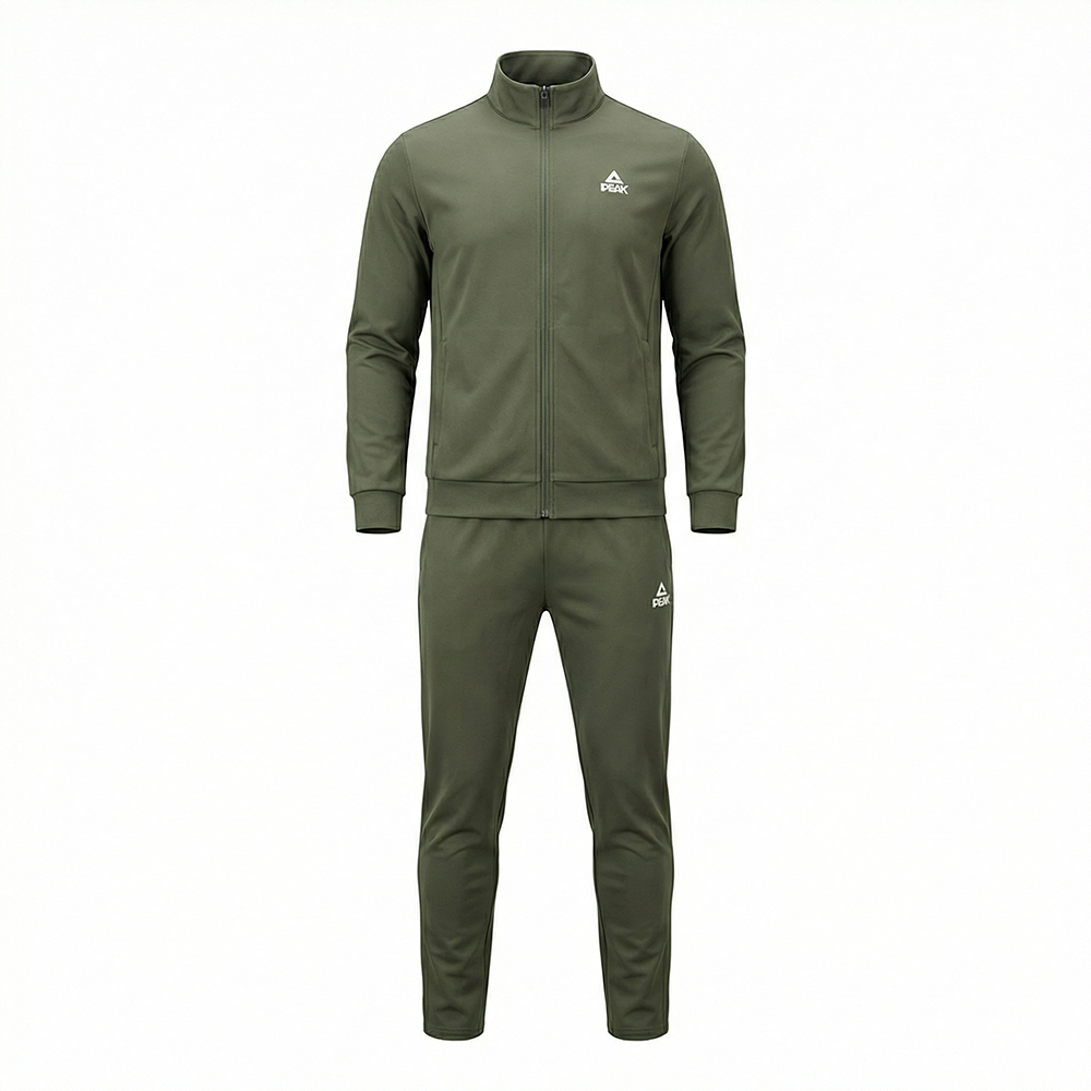 Peak Knitted Tracksuit Khaki