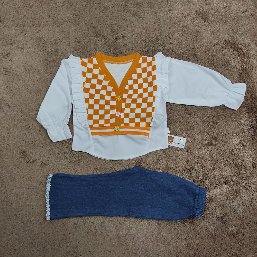 ENSEMBLE 2 pcs t-shirt ORANGE