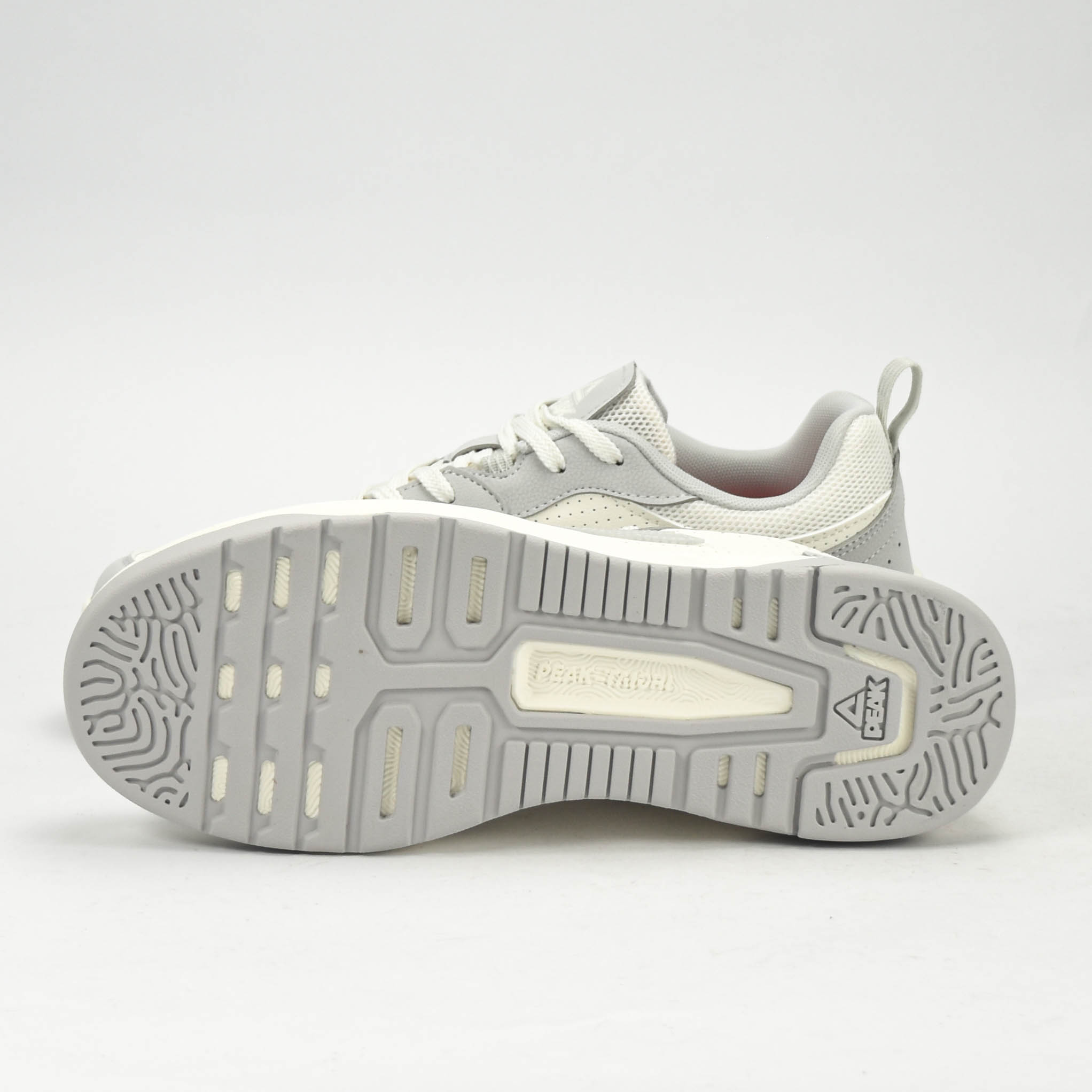 PEAK SPORTS SHOES-WHITE/GREY