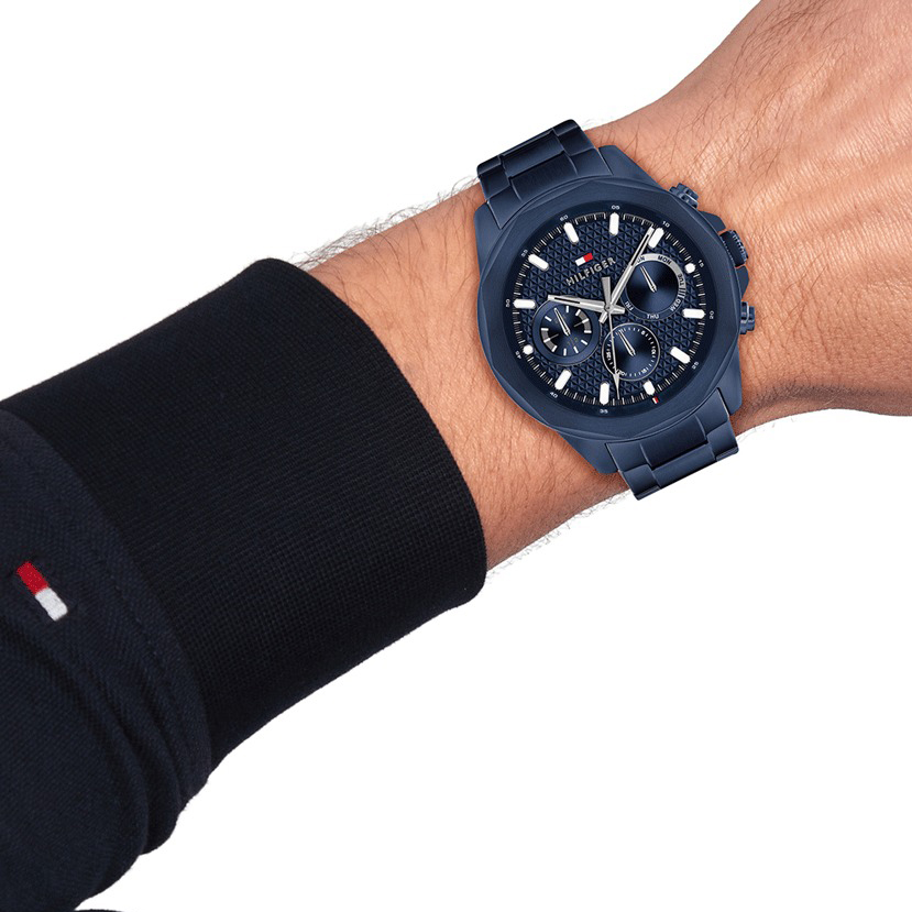 Montre Tommy Hilfiger Navy Geometric Dial