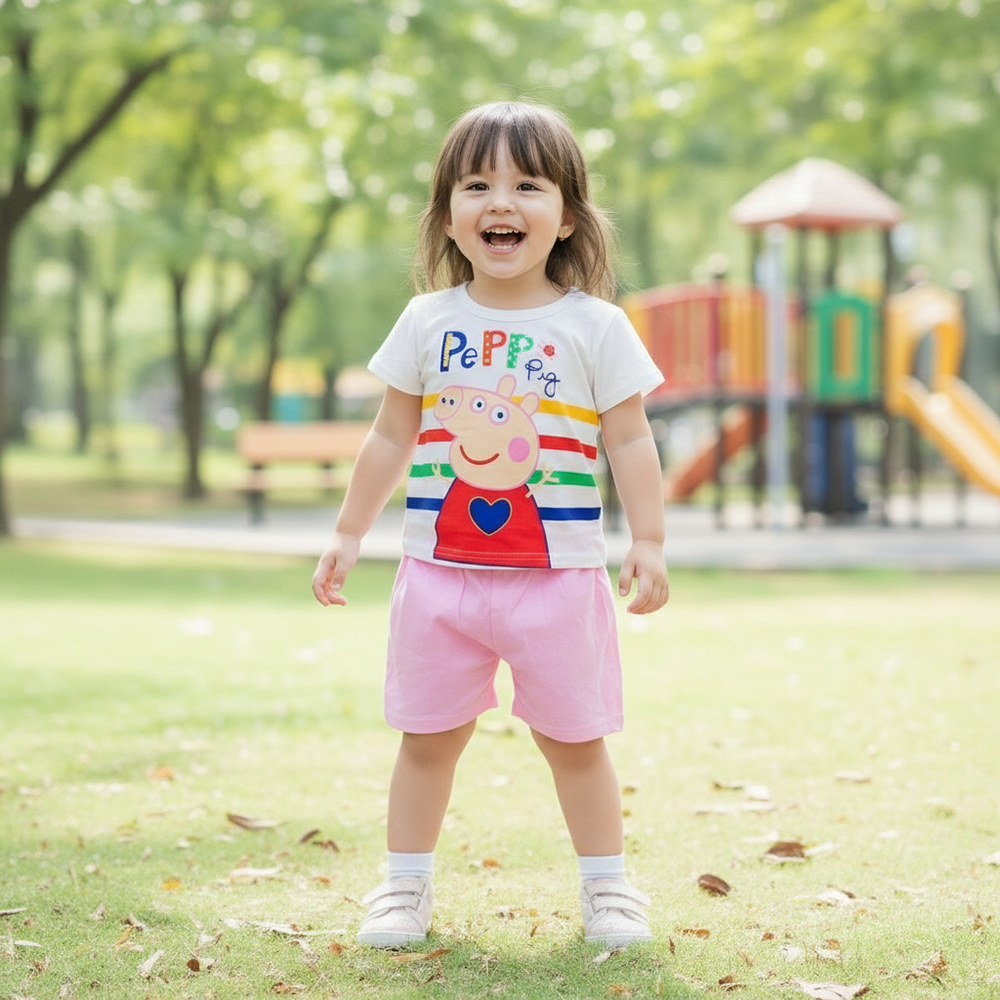 ENSEMBLE multicolore MOTIF PEPP PIG