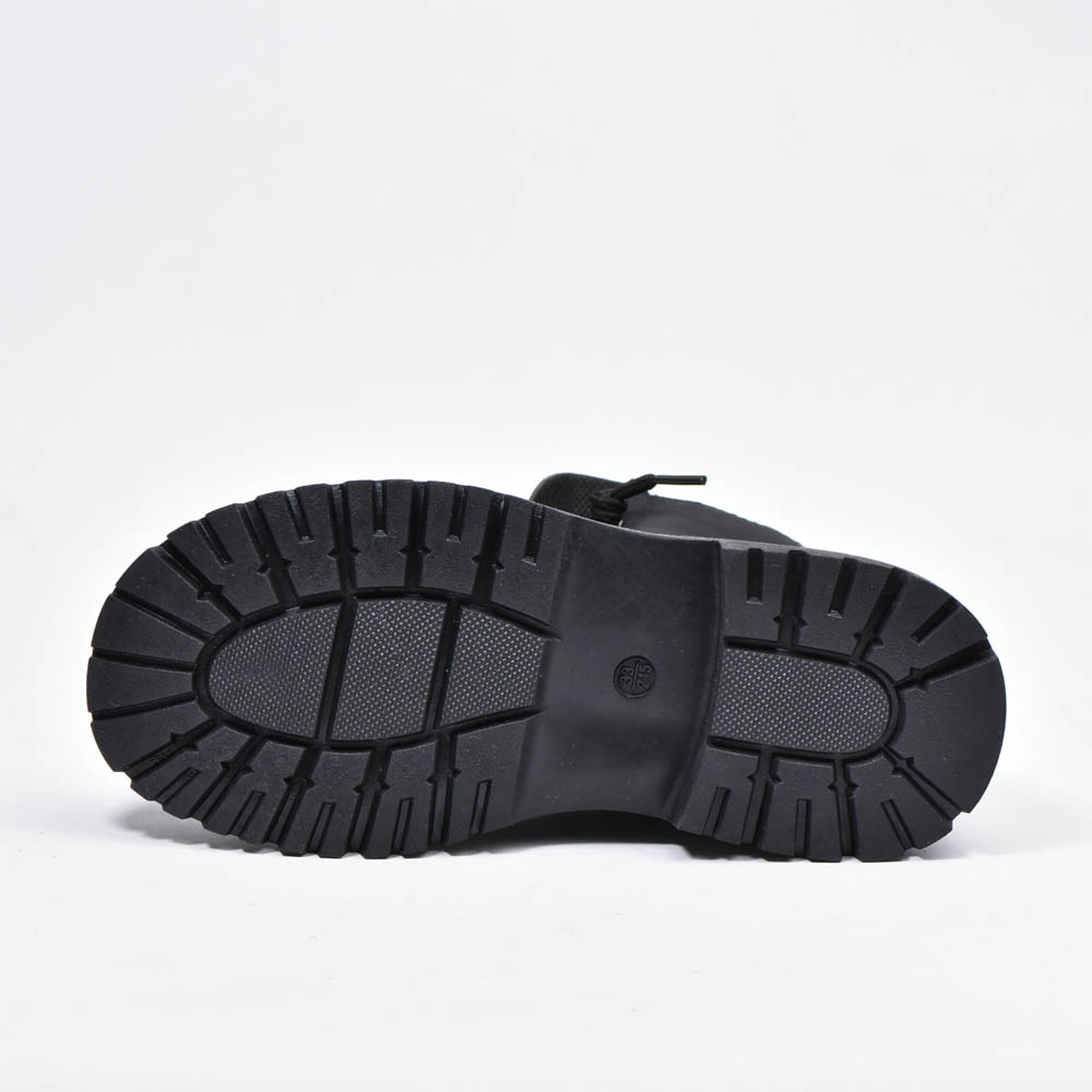 Botte imperméables à lacets Noir Enfants 