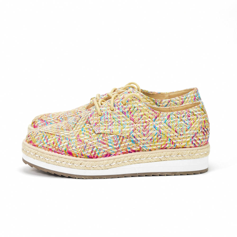 ANDRÉ ESPADRILLES FEMME HARMONICA TEXTILE BEIGE