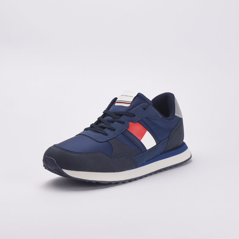 TOMMY HILFIGER FLAG LOW CUT LACE-UP 800-BLUE