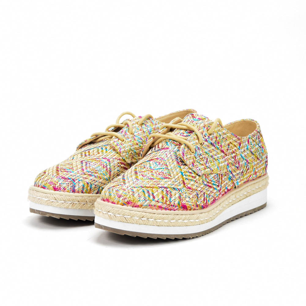 ANDRÉ ESPADRILLES FEMME HARMONICA TEXTILE BEIGE