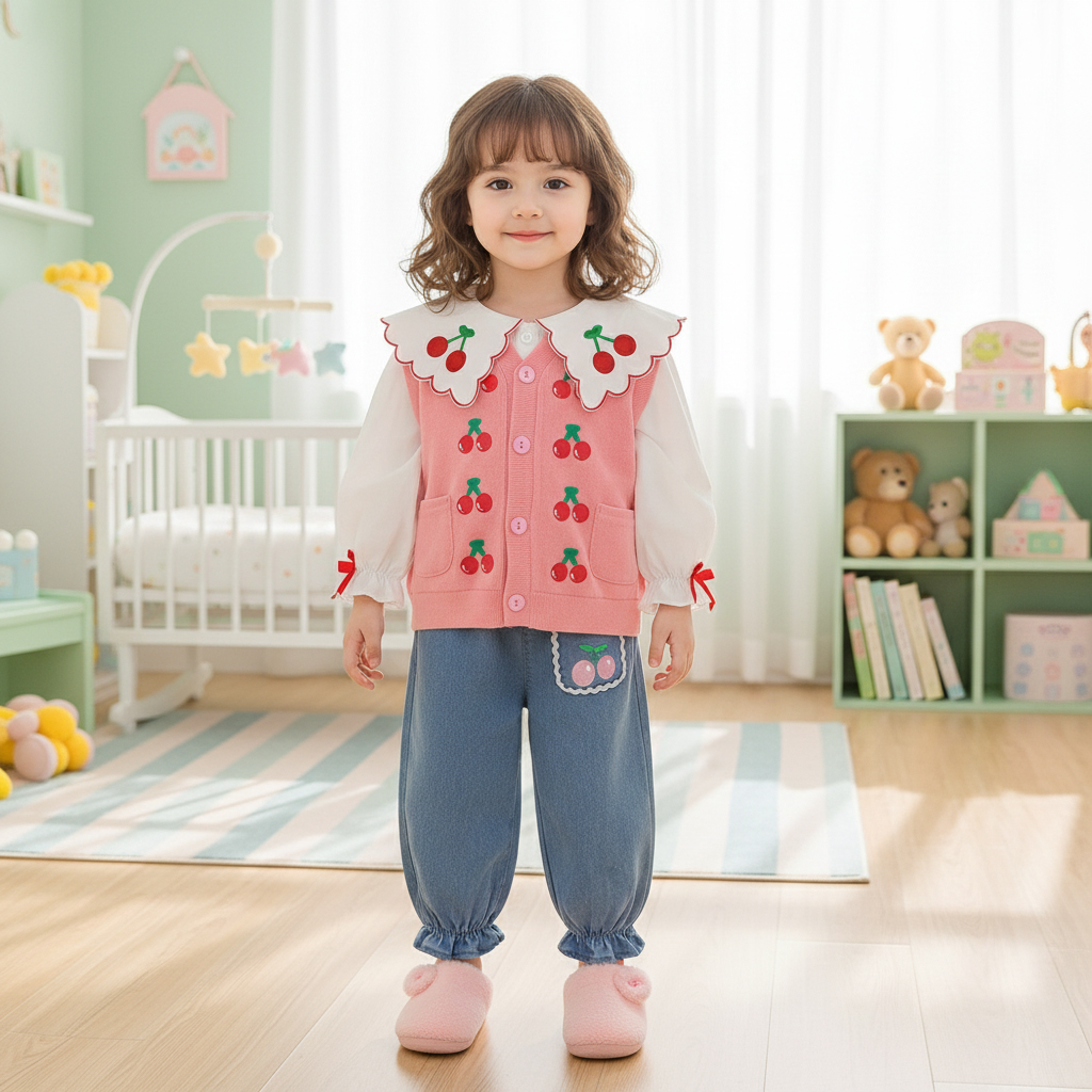 ENSEMBLE 3 pieces cerise