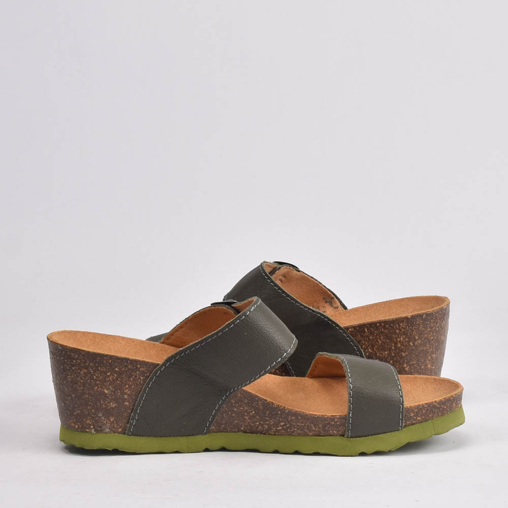 BIRK CUIR VERT