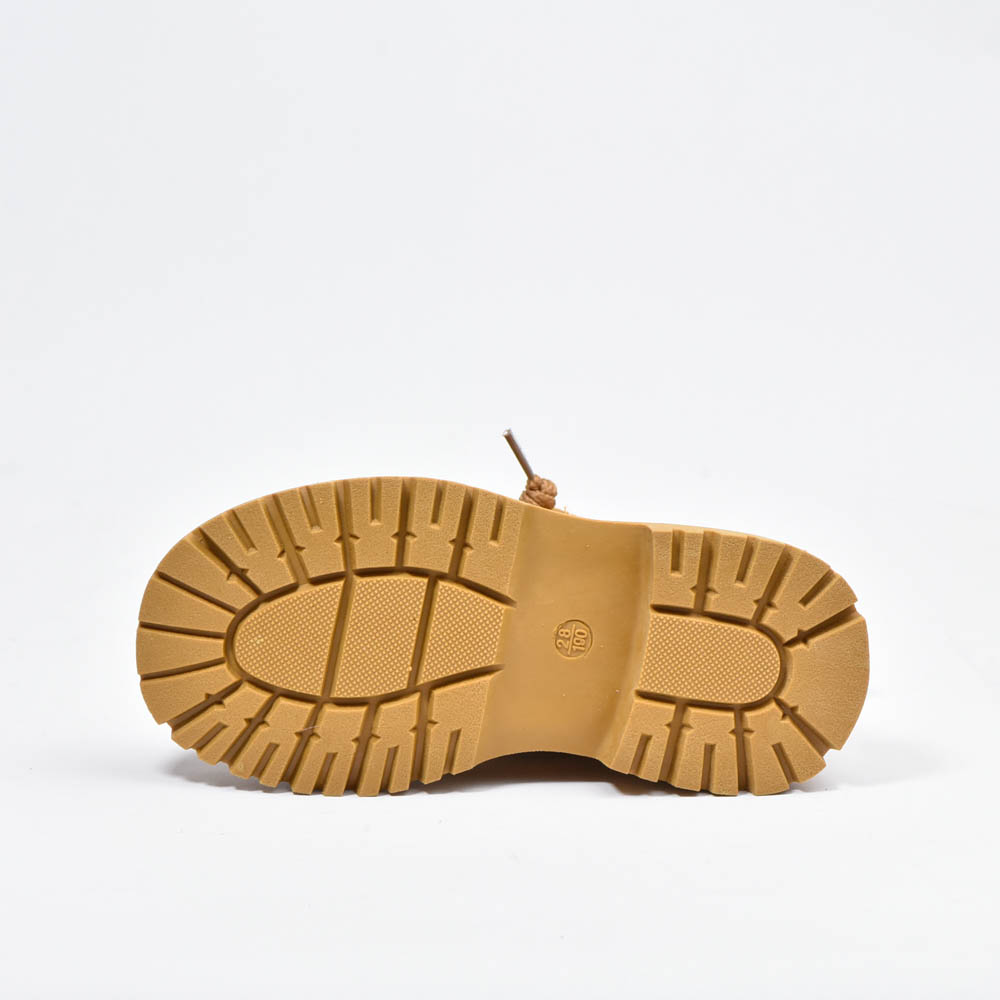 Botte imperméables à lacets Marron Enfants 