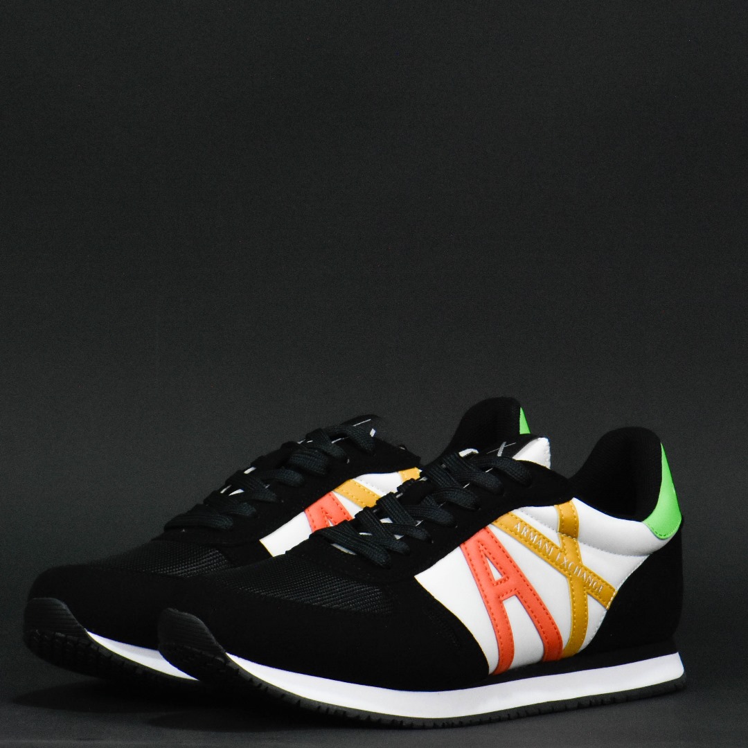 ARMANI EXCHANGE SNEAKER STAND BLACK/MULTICOLOR