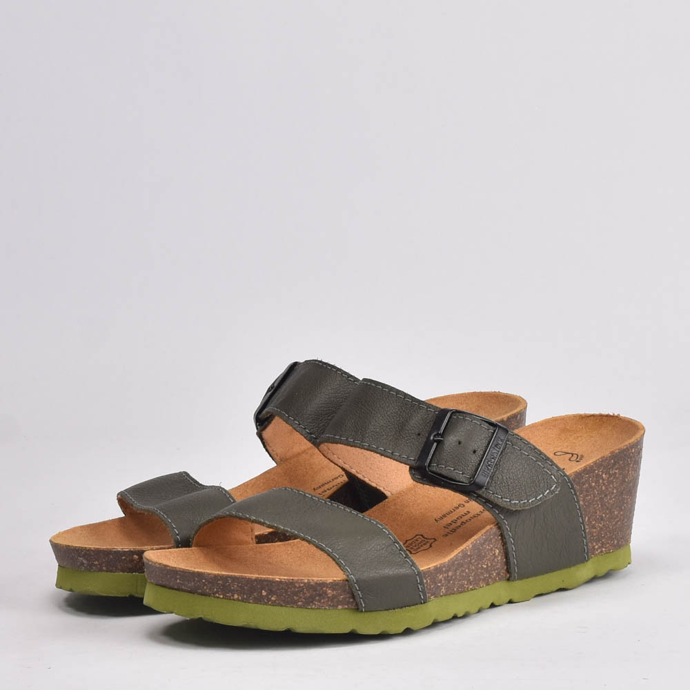 BIRK CUIR VERT