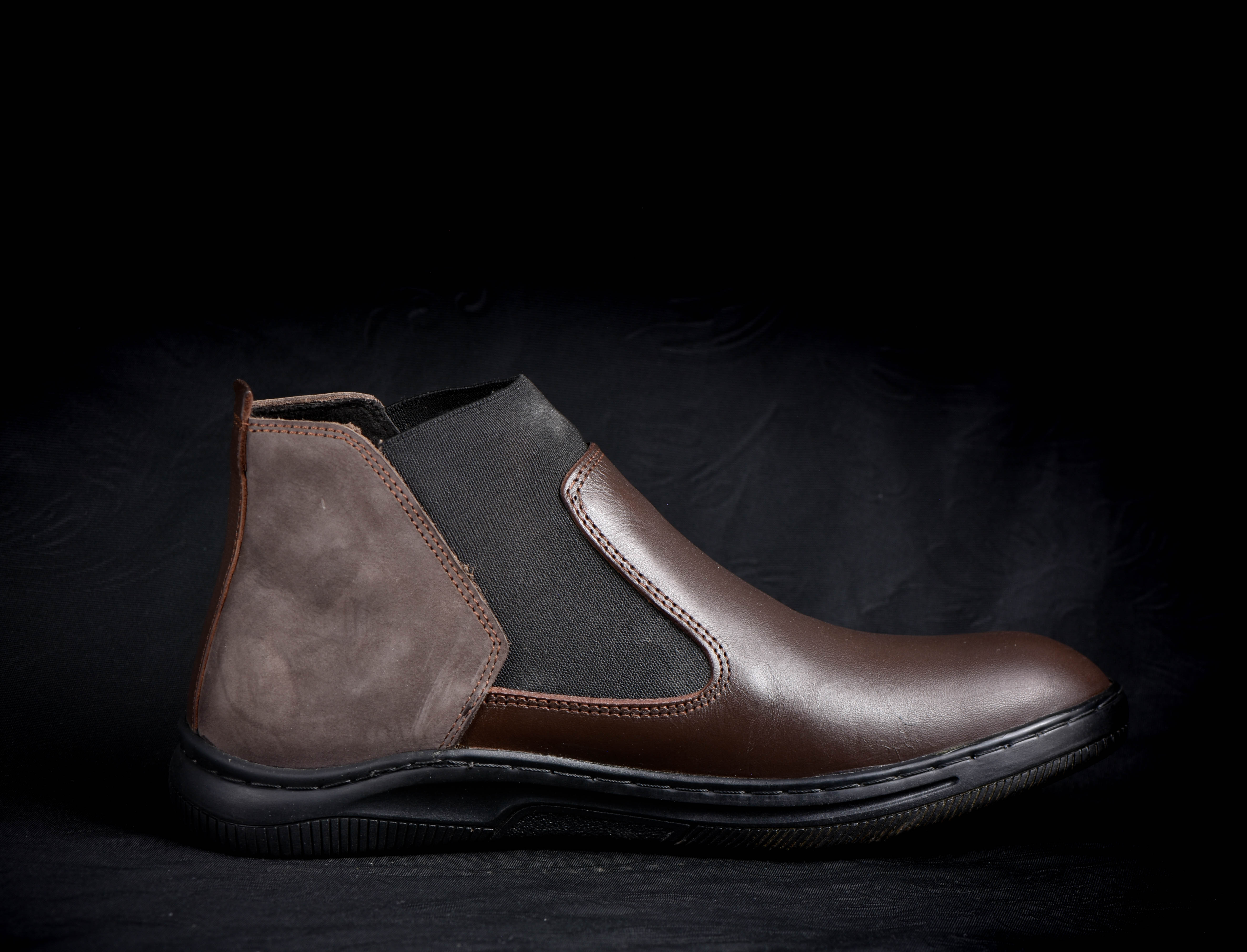 Chelsea boot orthopédique noir 