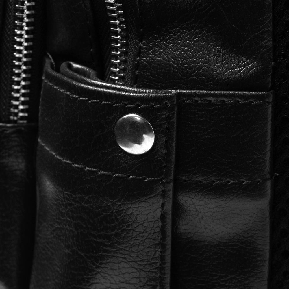 Sac à dos en cuir noir