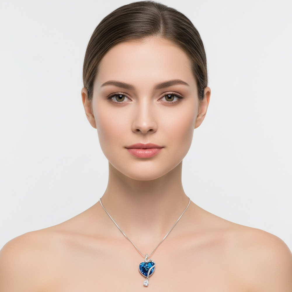 Ocean Blue Heart Pearl