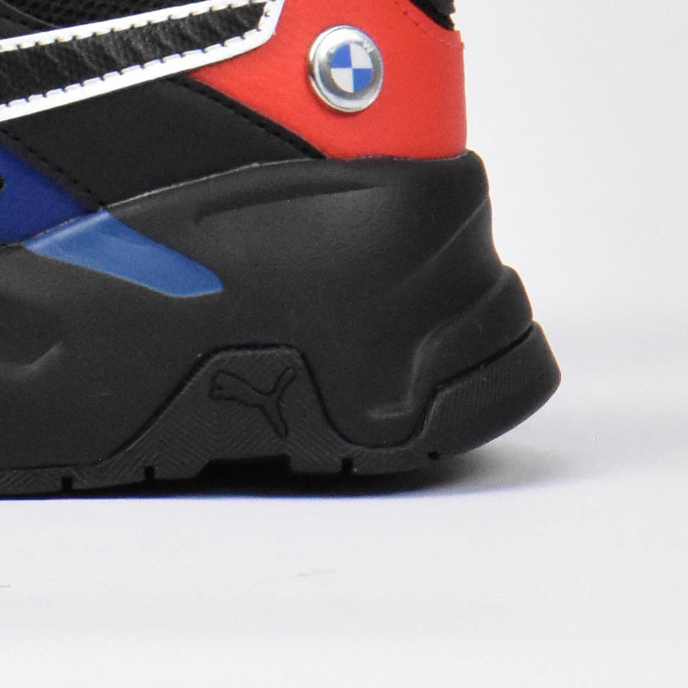 PUMA BMW MMS TRINITY  BLACK PRO-BLUE POP RED