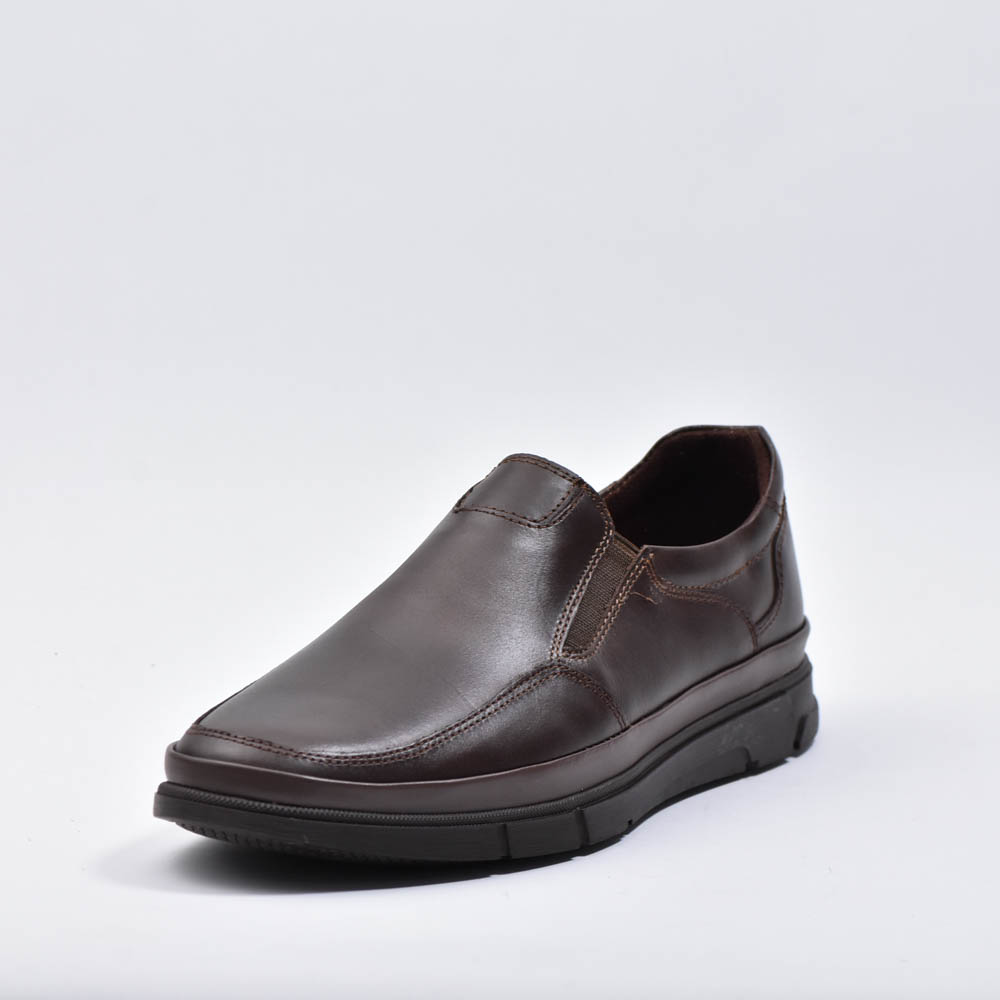 MOCASSINS CUIR MARRON